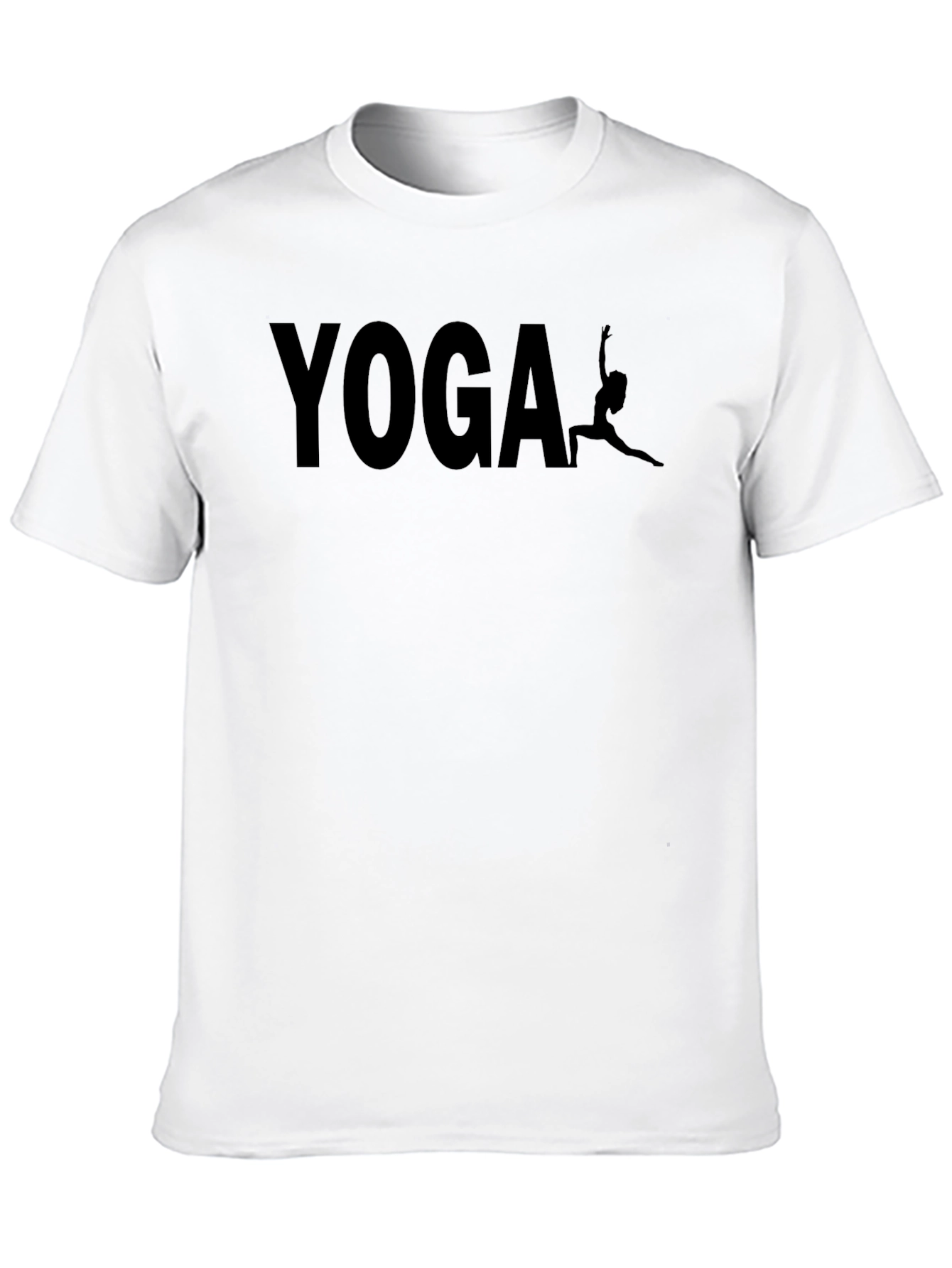 Black Yoga Graphic Print Black T-Shirt view 10