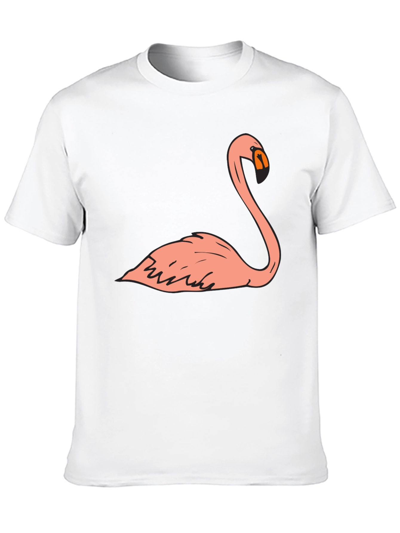 Black Flamingo Graphic Tee - Casual Black T-Shirt view 10
