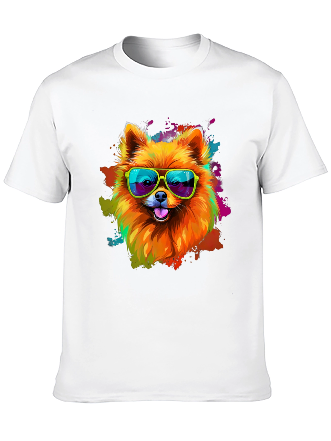 Black Cool Dog Graphic Tee - Funky Pet Lover T-Shirt view 10