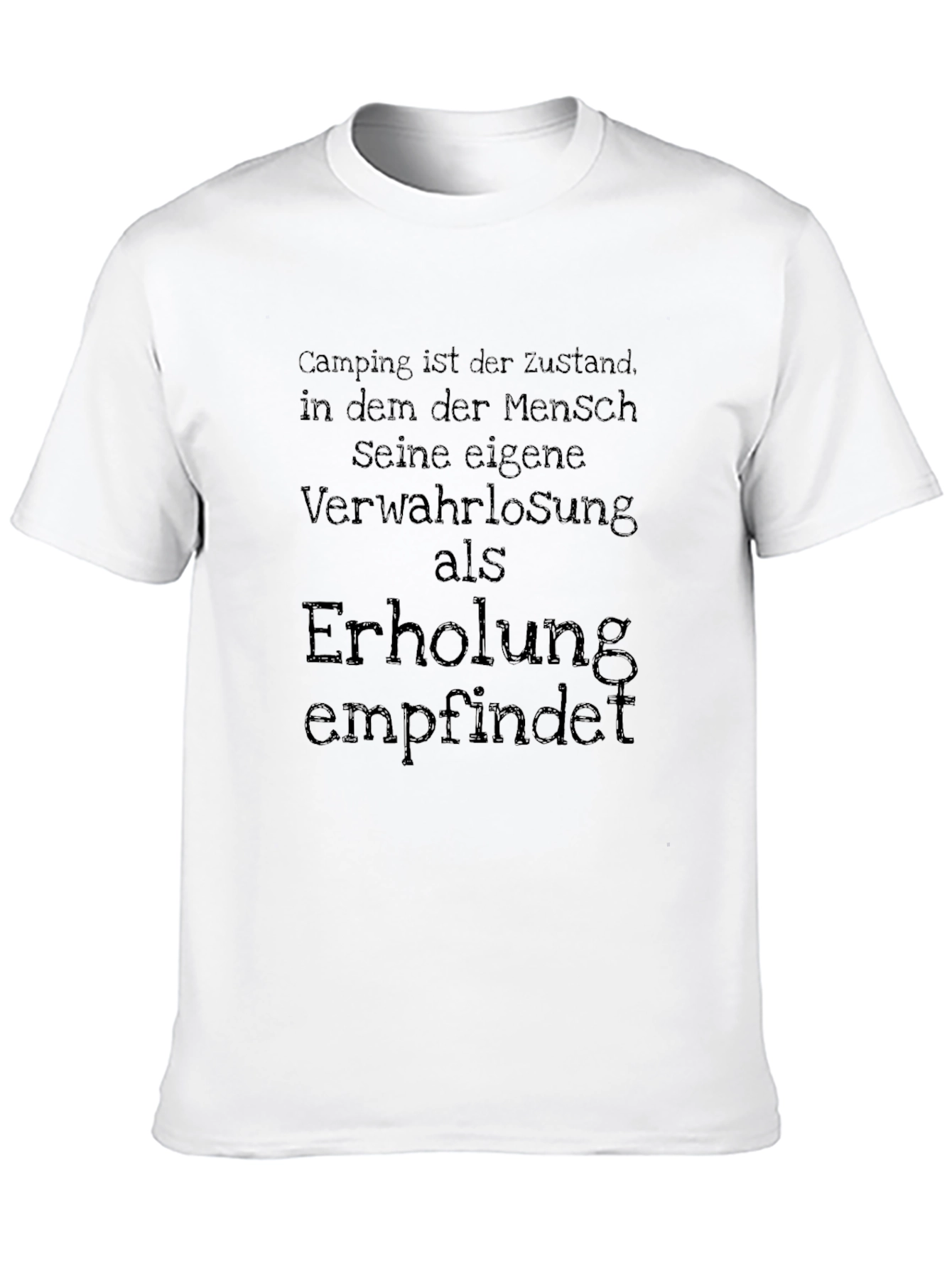 Black Camping State T-Shirt - German Quote view 10