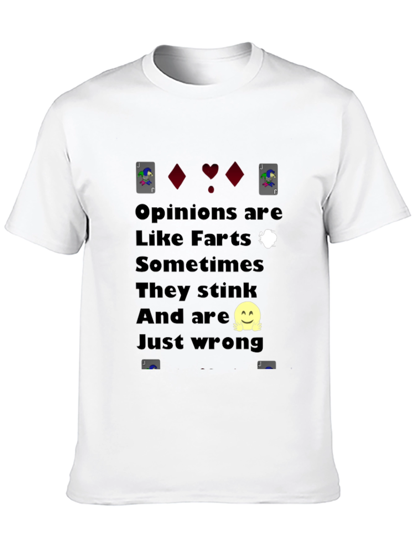 Black Funny Opinion T-Shirt - Like Farts view 10