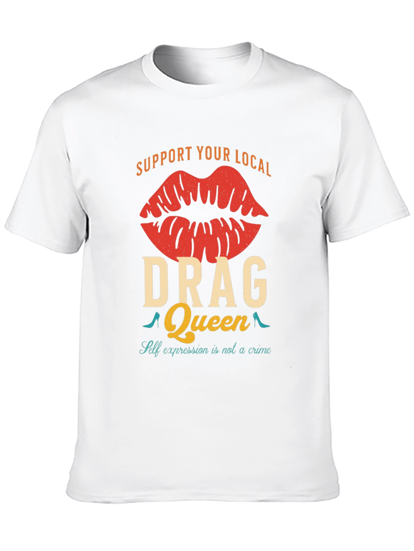 Black Support Your Local Drag Queen T-Shirt view 10