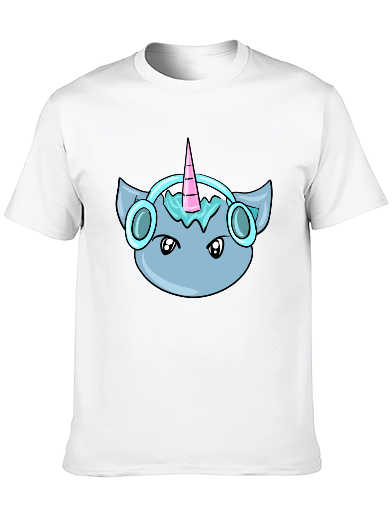 Black Unicorn Headphone Tee view 10