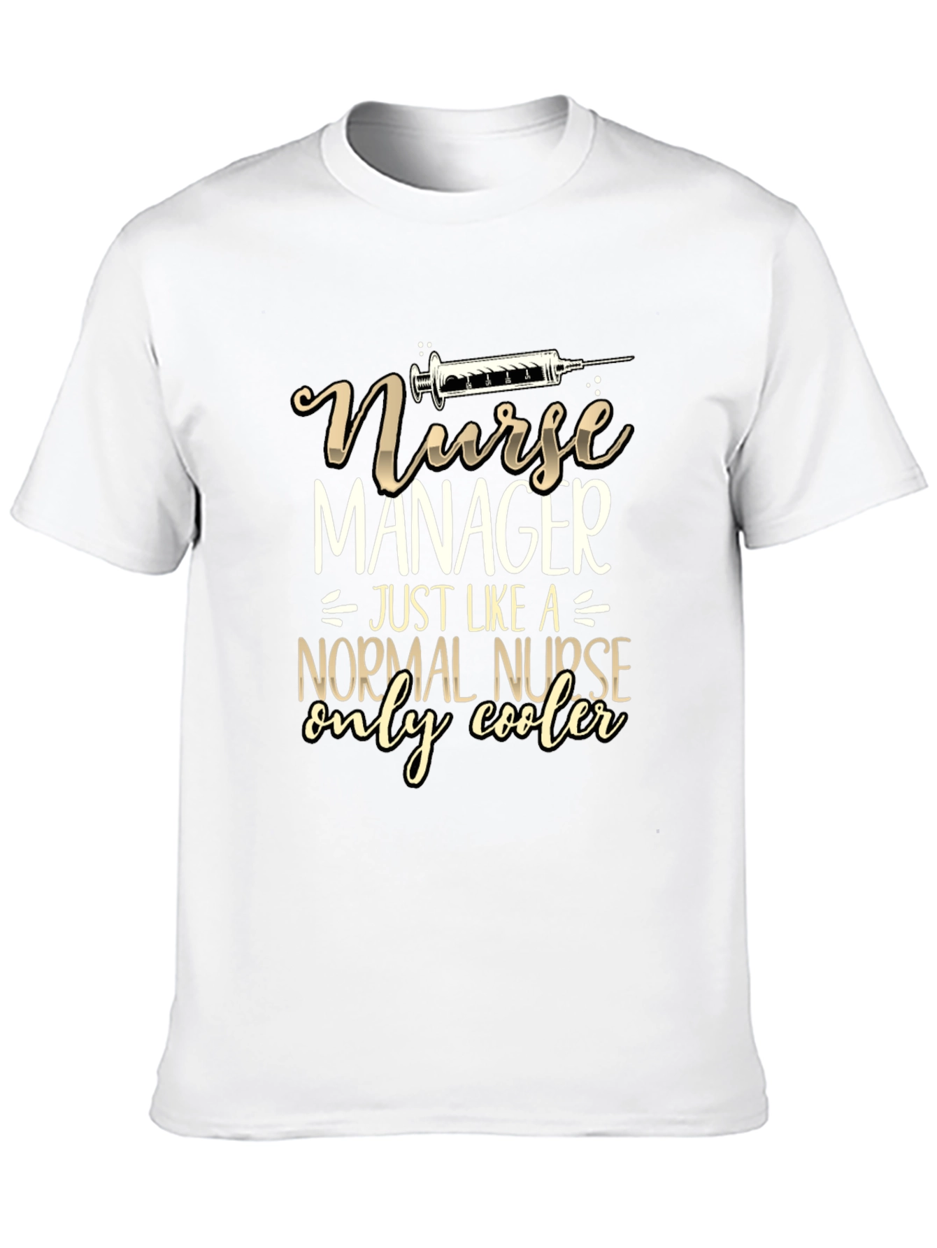 Black Nurse Manager Funny T-Shirt - Only Cooler! view 10