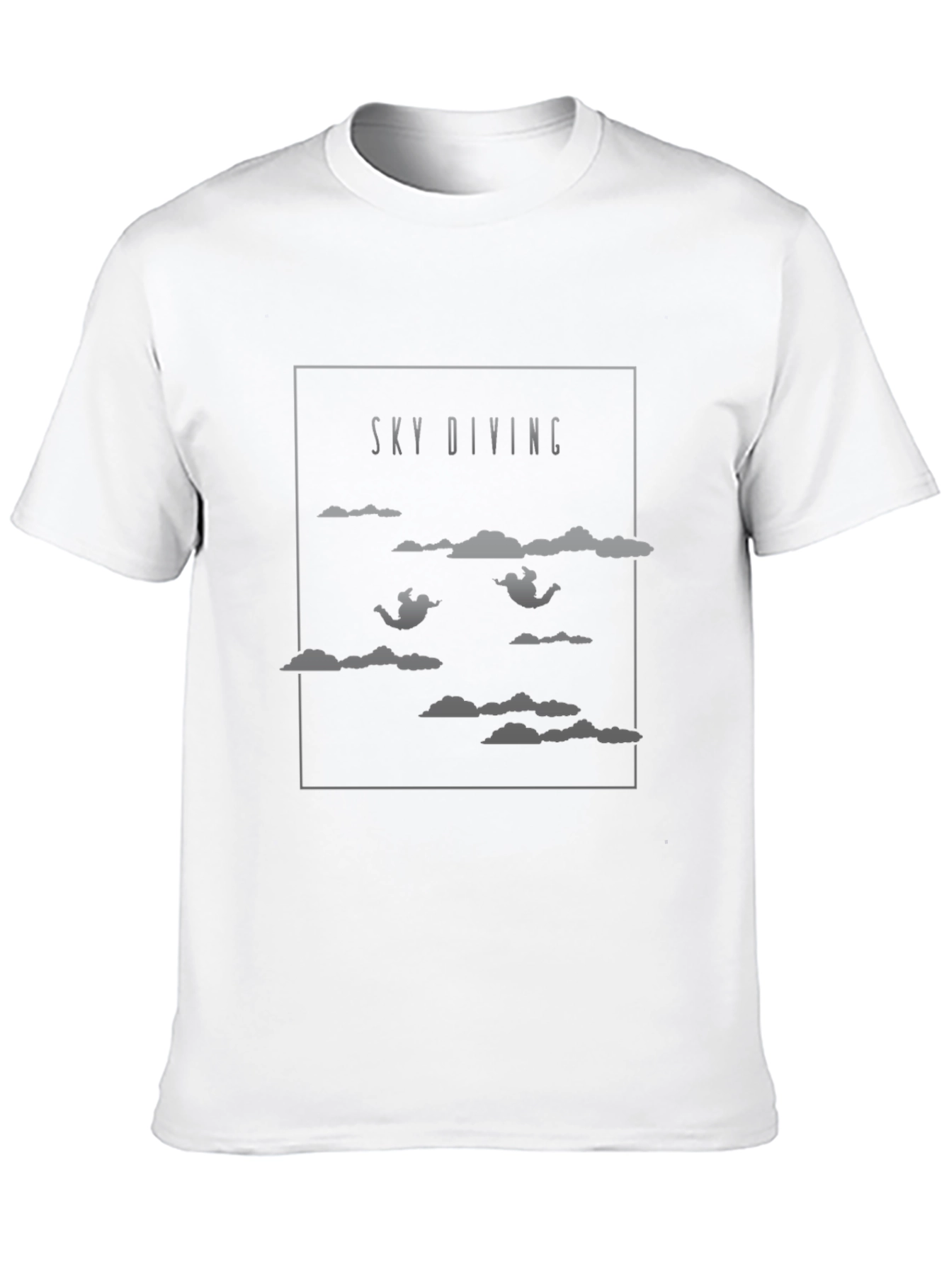 Black Skydiving Graphic Tee - Adventure Seeker T-Shirt view 10