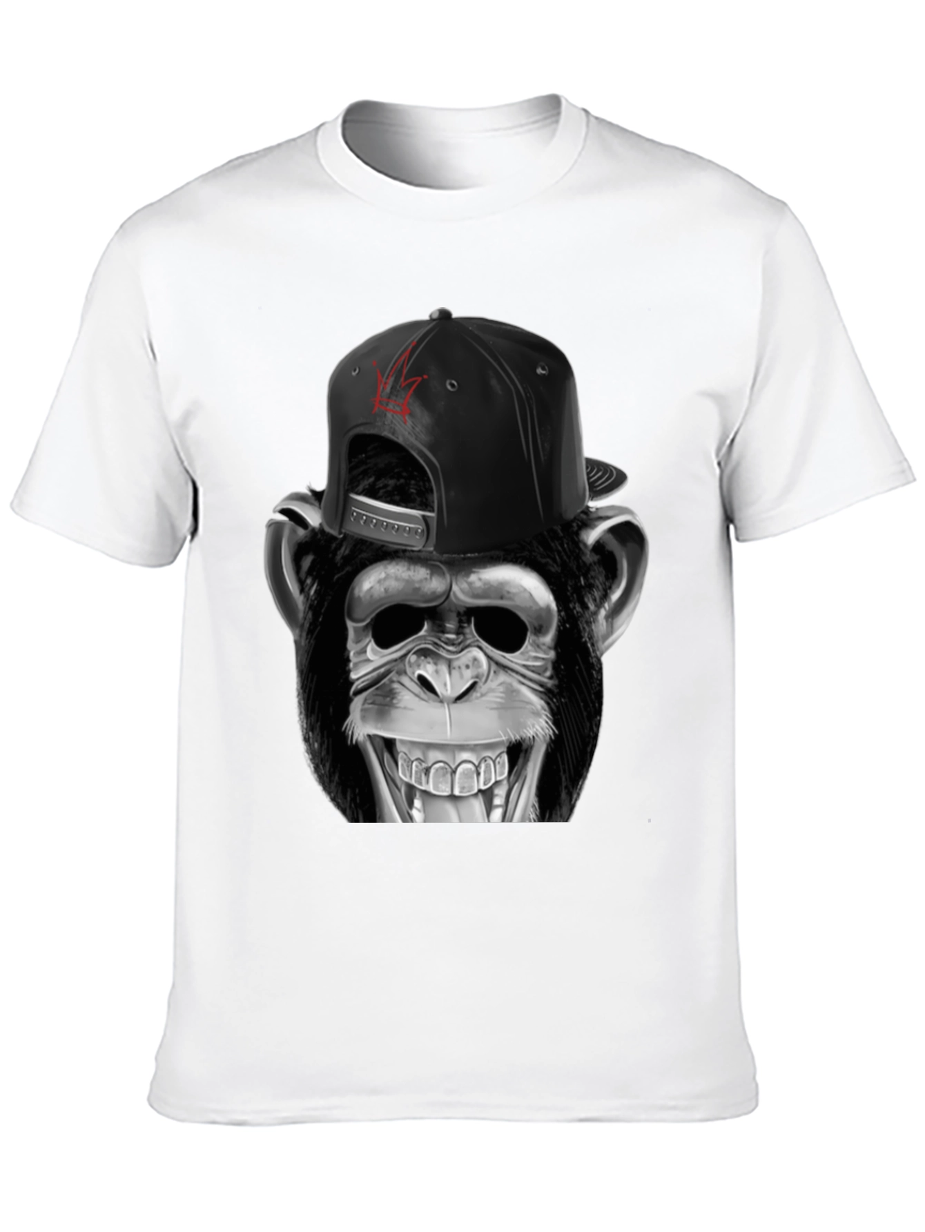 Black Monkey T-Shirt - Funny Animal Tee view 10