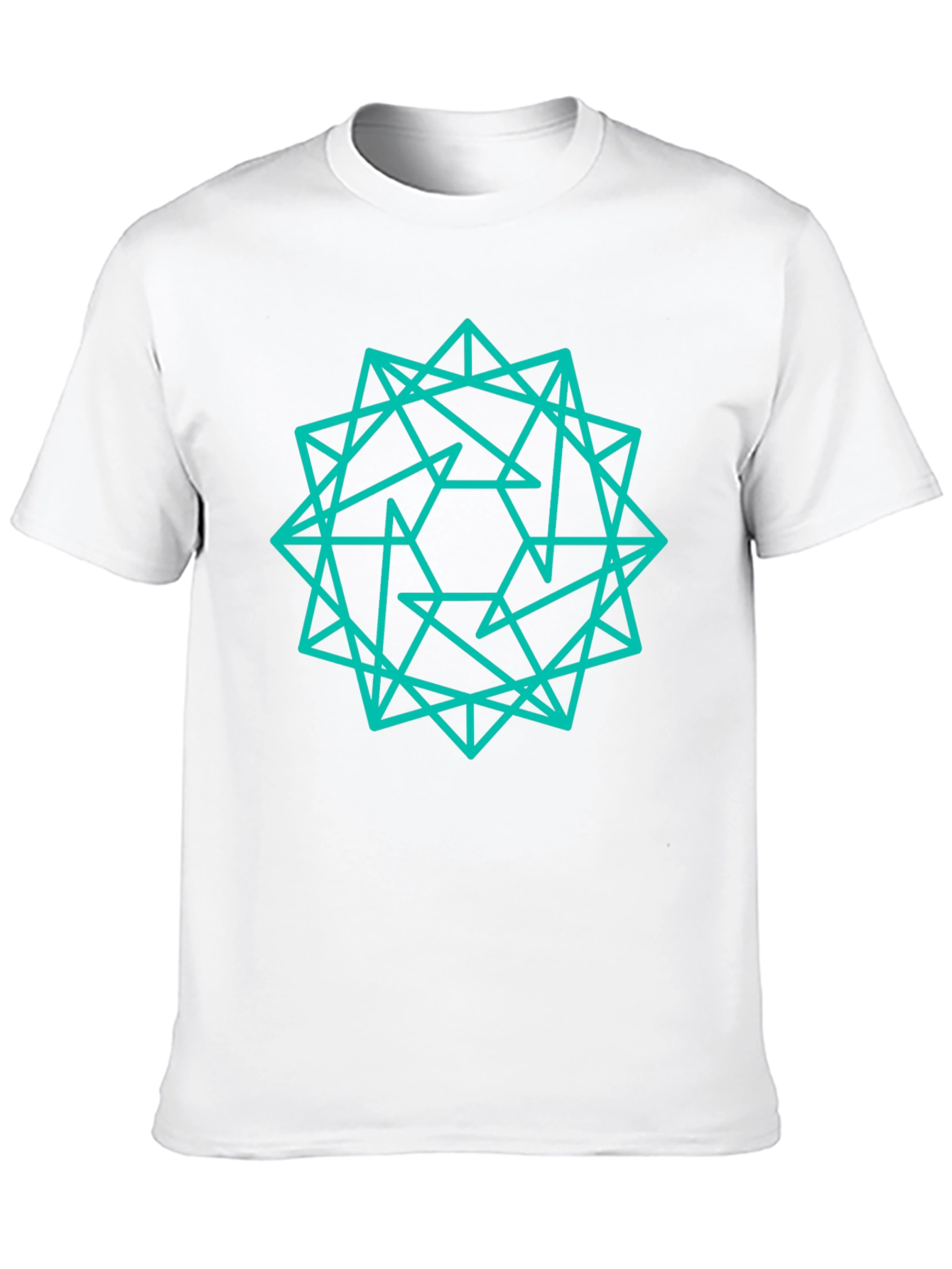 Black Geometric Graphic Tee - Modern Design view 10