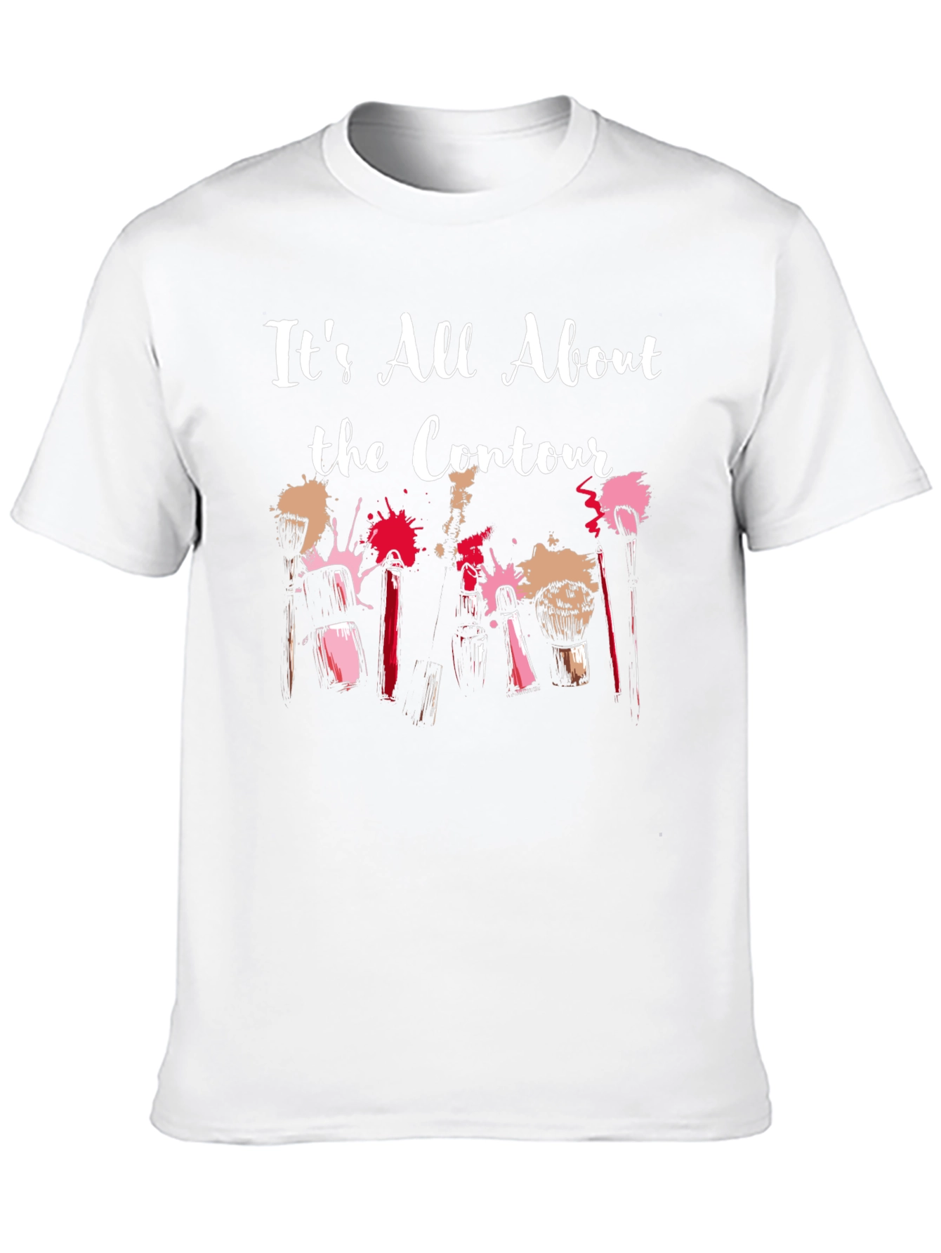 Black It's All About the Contour Makeup T-Shirt view 10