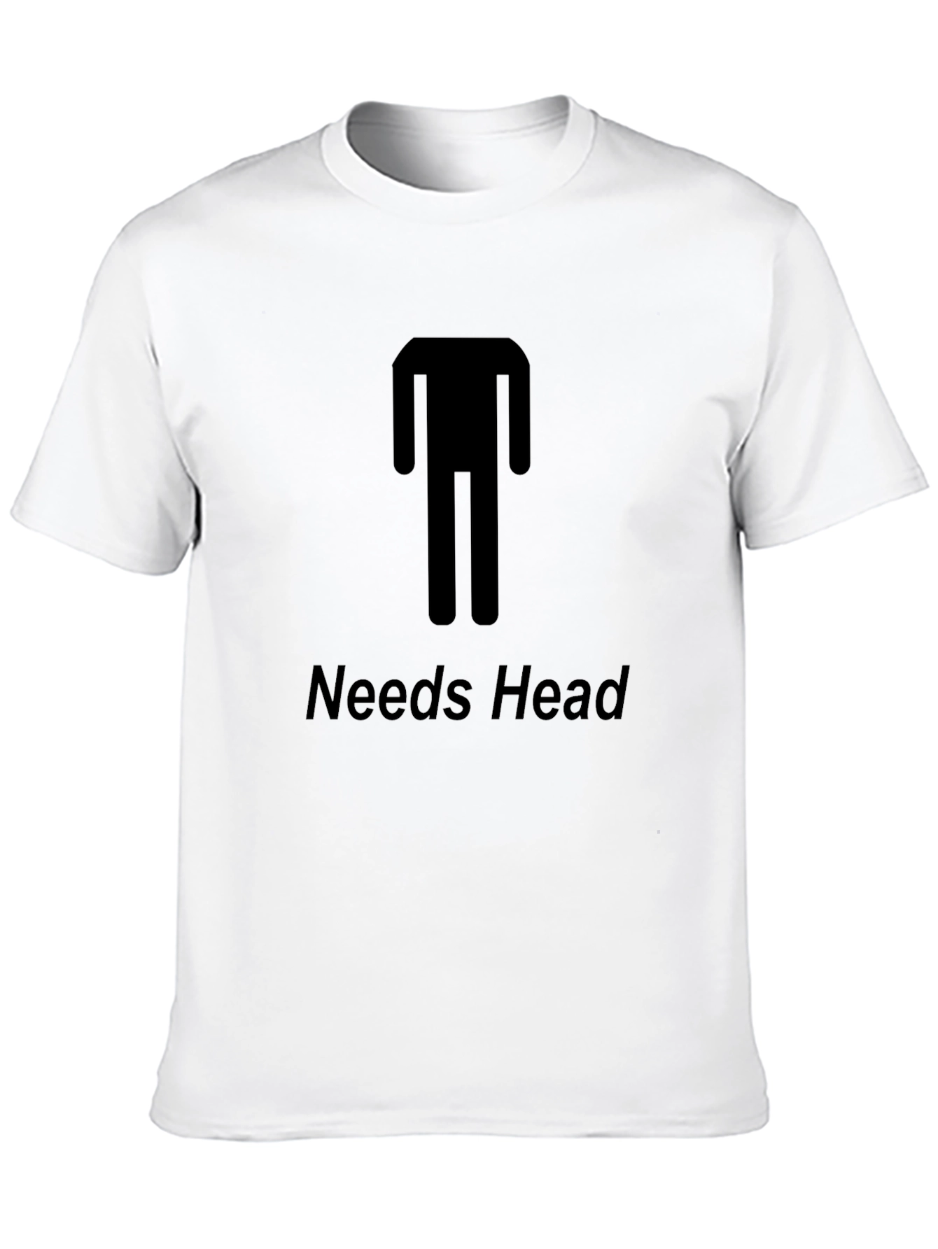Black Needs Head Funny Graphic T-Shirt - Unisex Tee view 10
