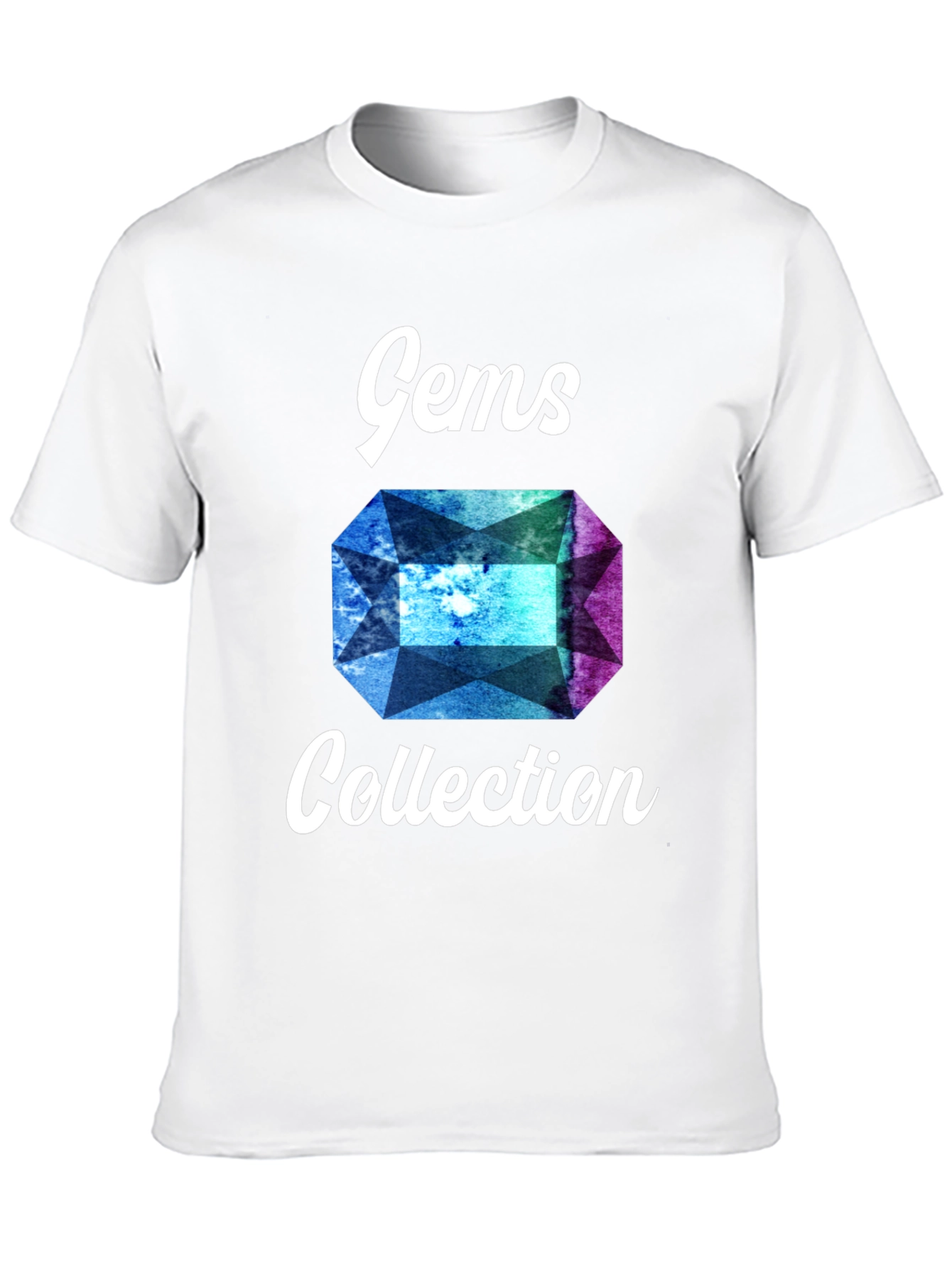Black Gems Collection Graphic Tee - Stylish Gemstone Design view 10