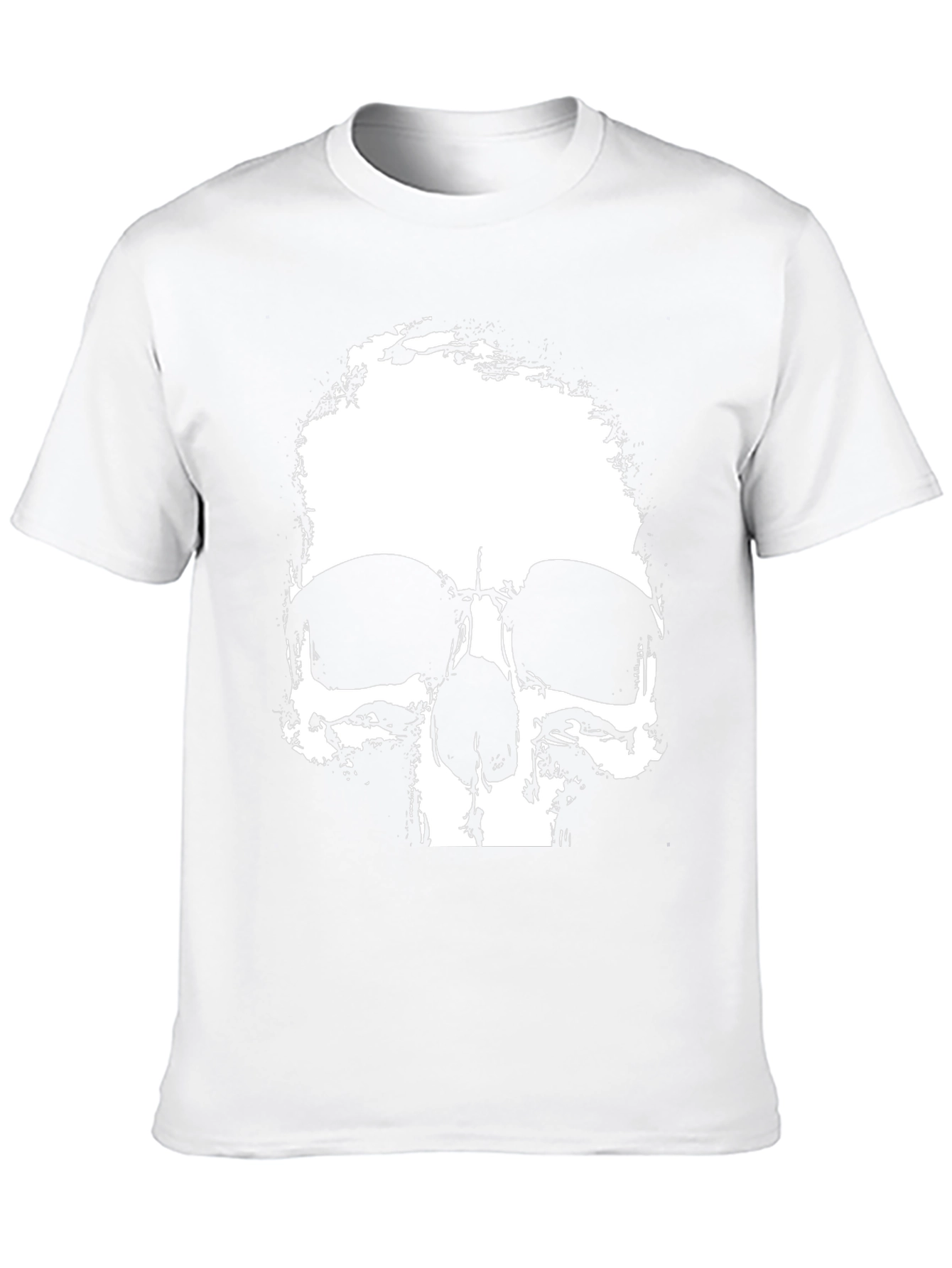 Black Skull Graphic Print Black T-Shirt view 10