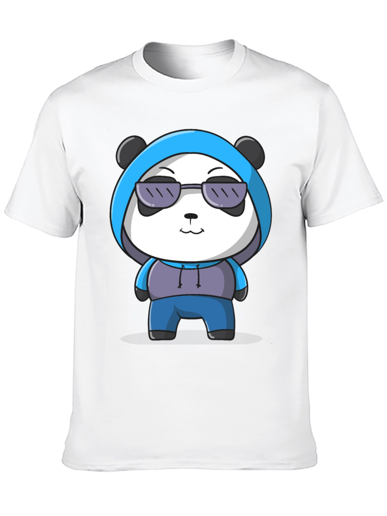 Black Cool Panda Graphic Tee - Casual Black T-Shirt view 10
