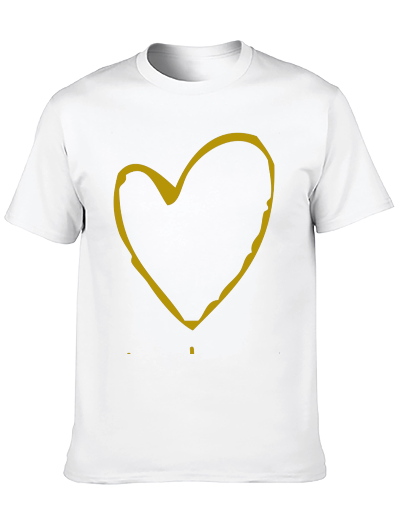 Black Heart Graphic Tee - Casual Black T-Shirt view 10