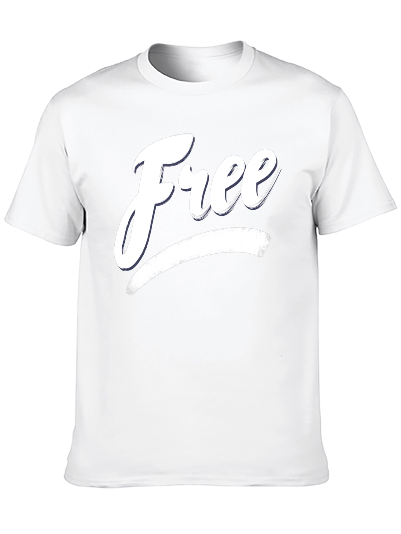 Black Free T-Shirt - Stylish Black Cotton Blend Tee view 10