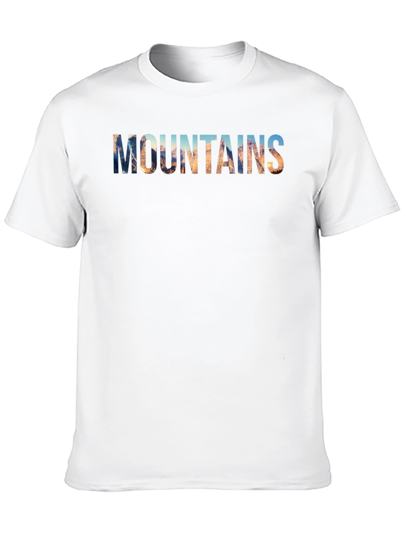 Black Mountains Graphic Print Men's T-Shirt view 10