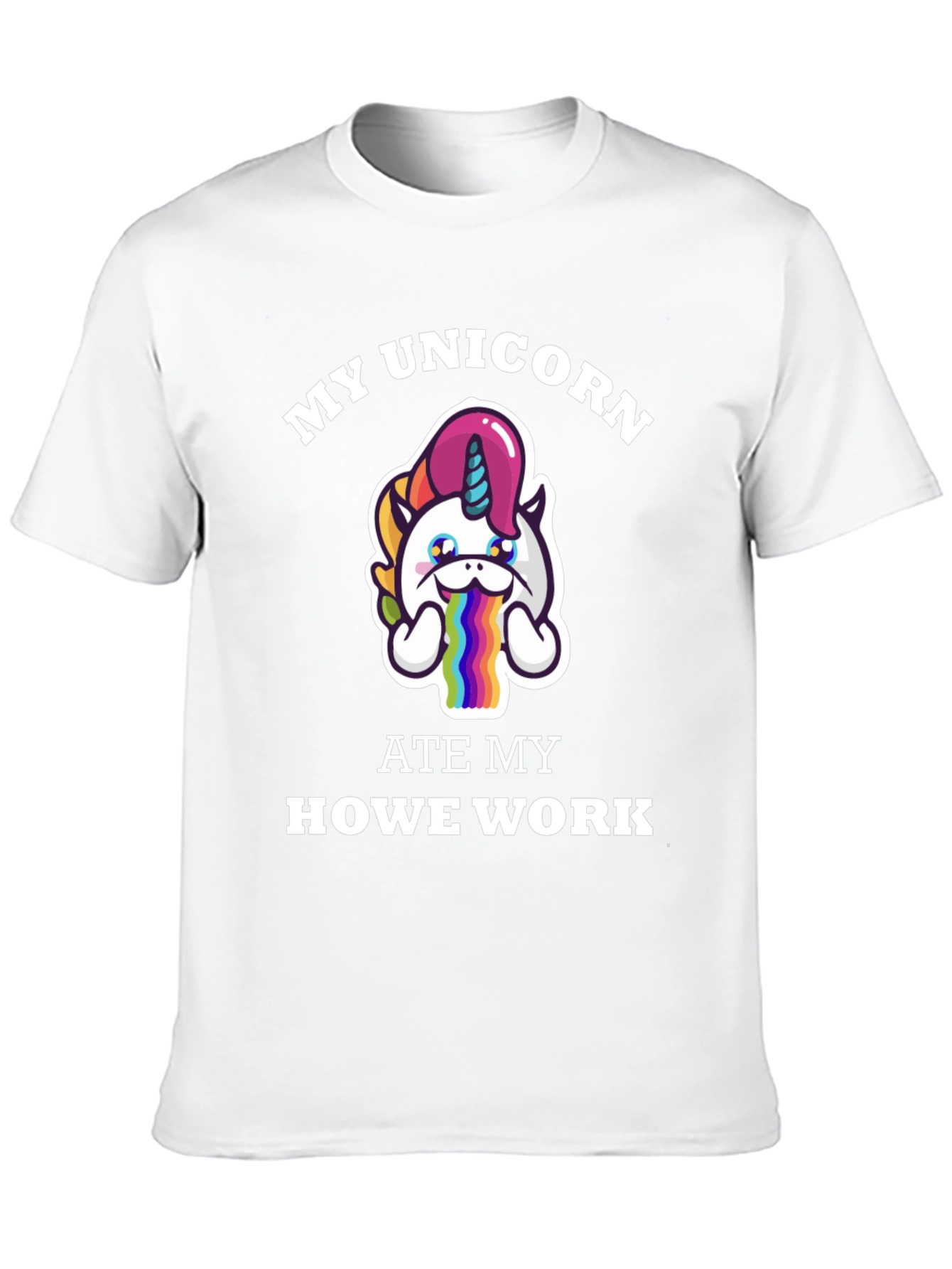 Black My Unicorn Ate My Homework T-Shirt view 10