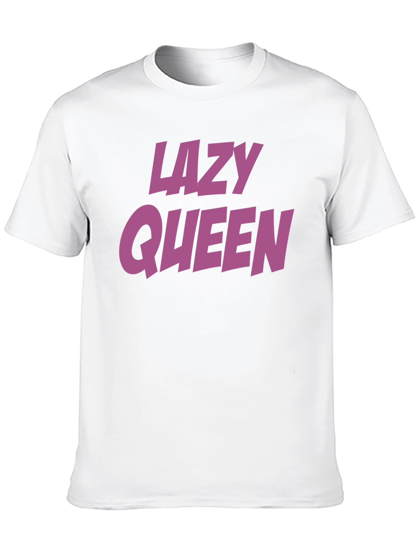 Black Lazy Queen Graphic T-Shirt - Casual Cotton Tee view 10