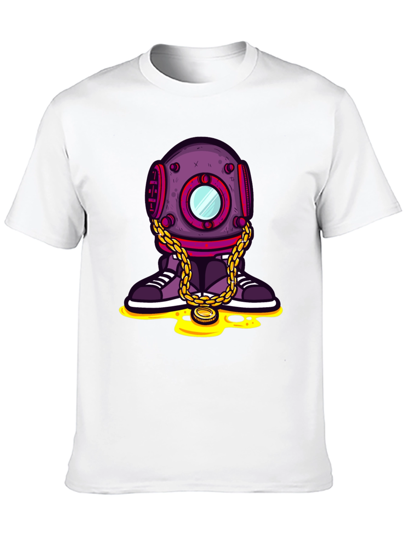 Black Funky Diver Graphic T-Shirt - Black view 10