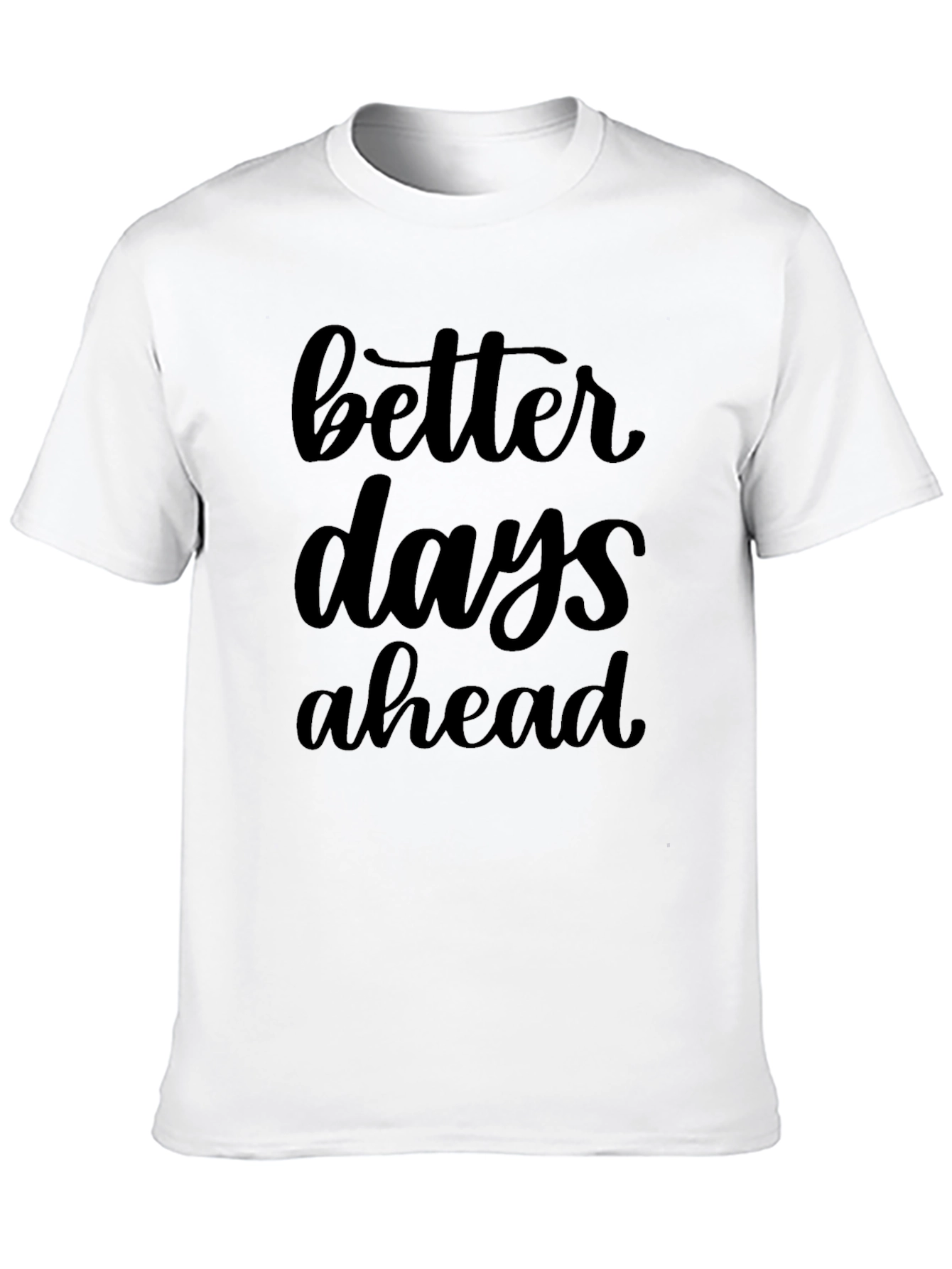 Black Better Days Ahead Graphic Tee - Black view 10