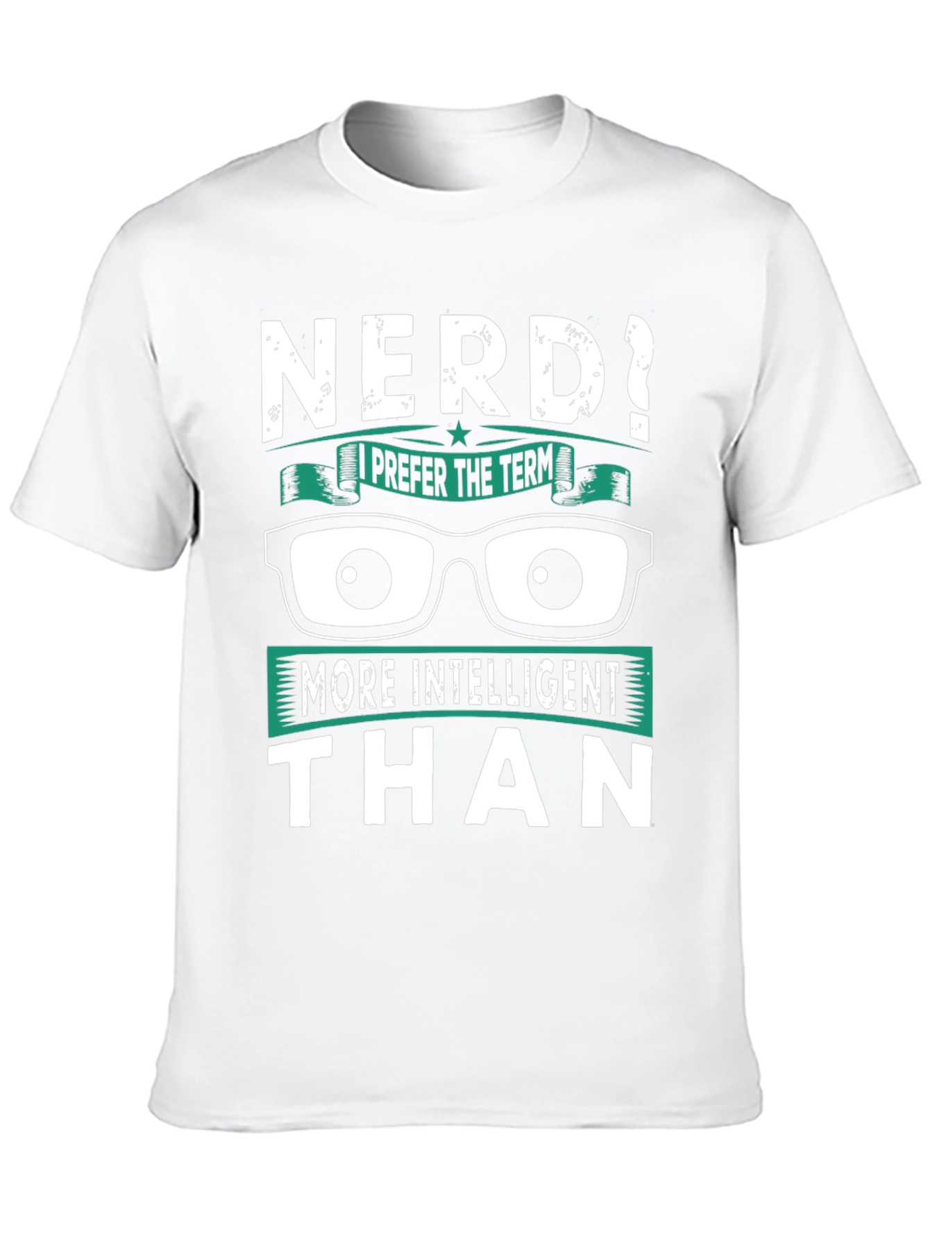 Black Nerd? Intelligent Humor T-Shirt view 10