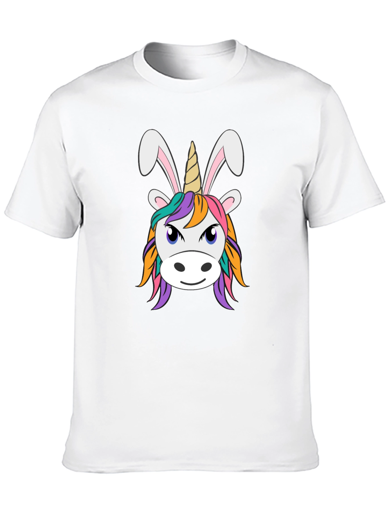 Black Unicorn Bunny T-Shirt - Fun Graphic Tee view 10