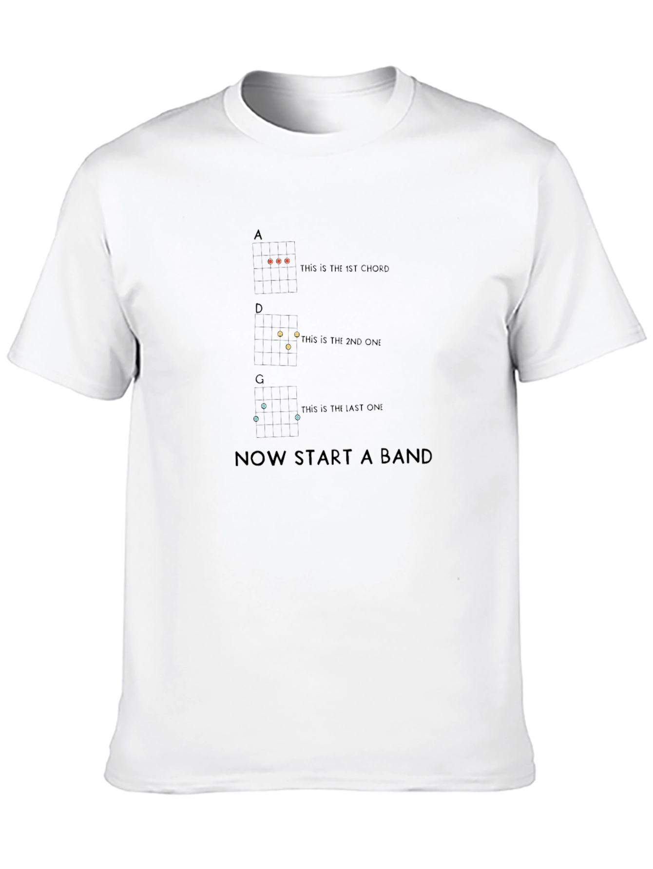 Black Start a Band T-Shirt - Ukulele Chords view 10