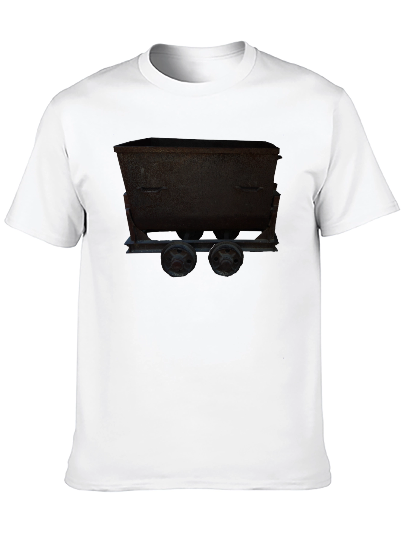 Black Mining Cart Graphic Tee - Dark view 10