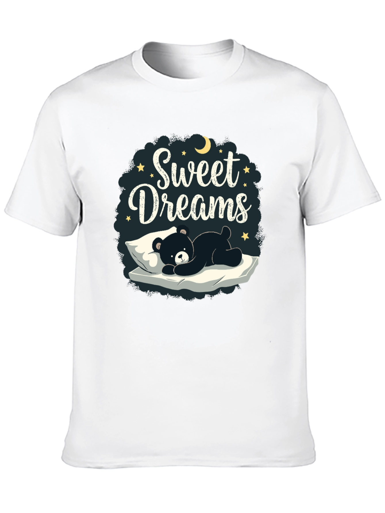 Black Sweet Dreams Bear Graphic T-Shirt view 10