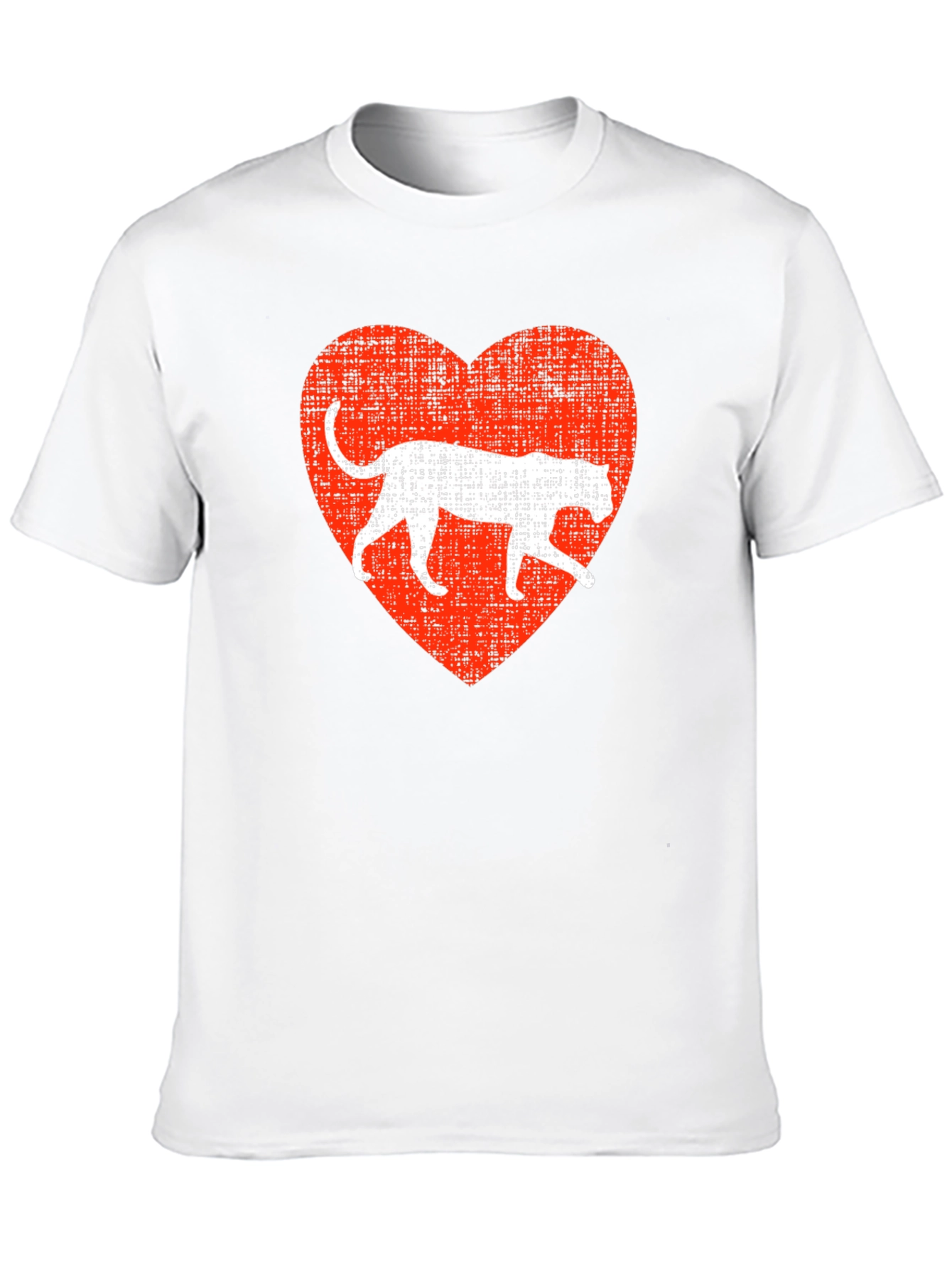 Black Leopard Heart Graphic T-Shirt - Black view 10