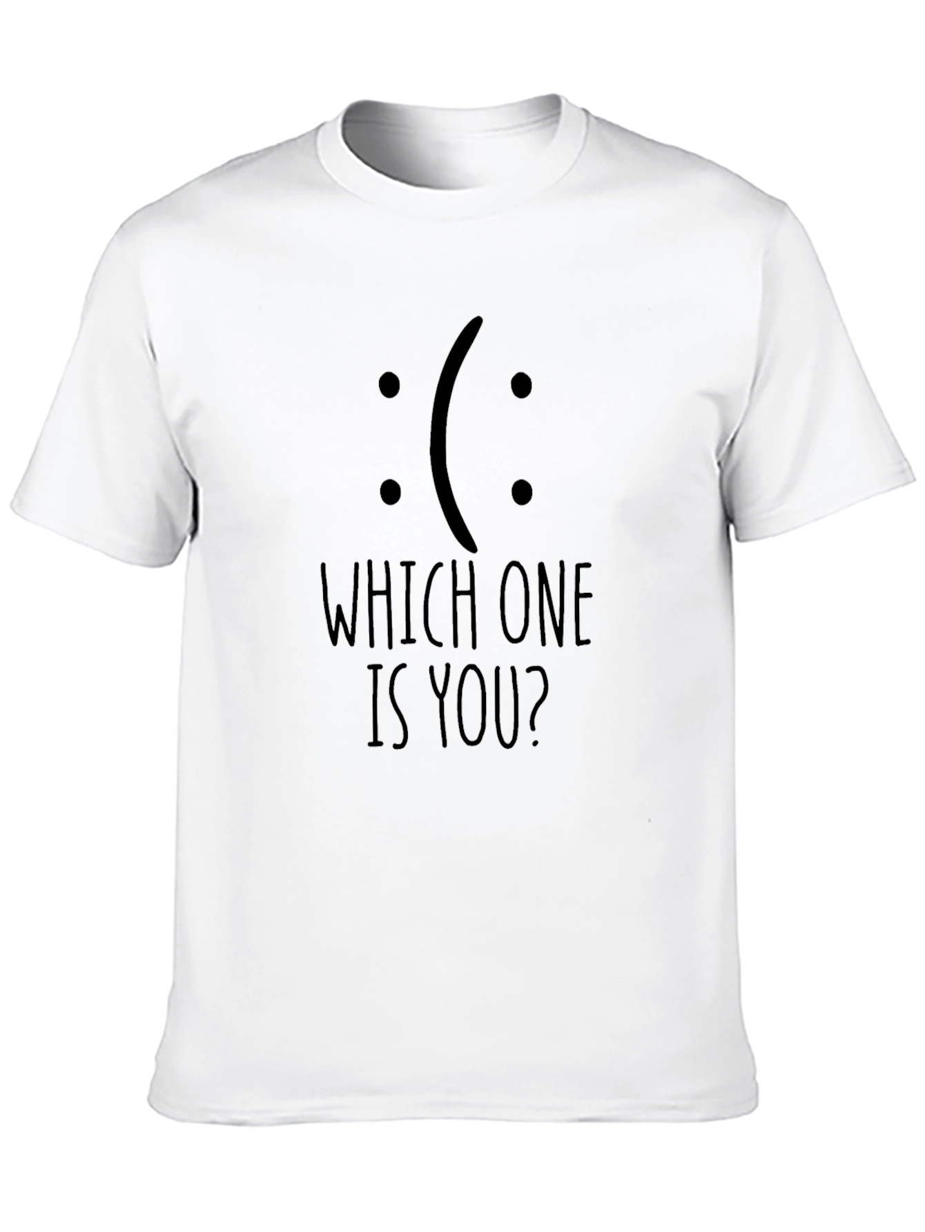 Black Which One Is You? Graphic Tee view 10