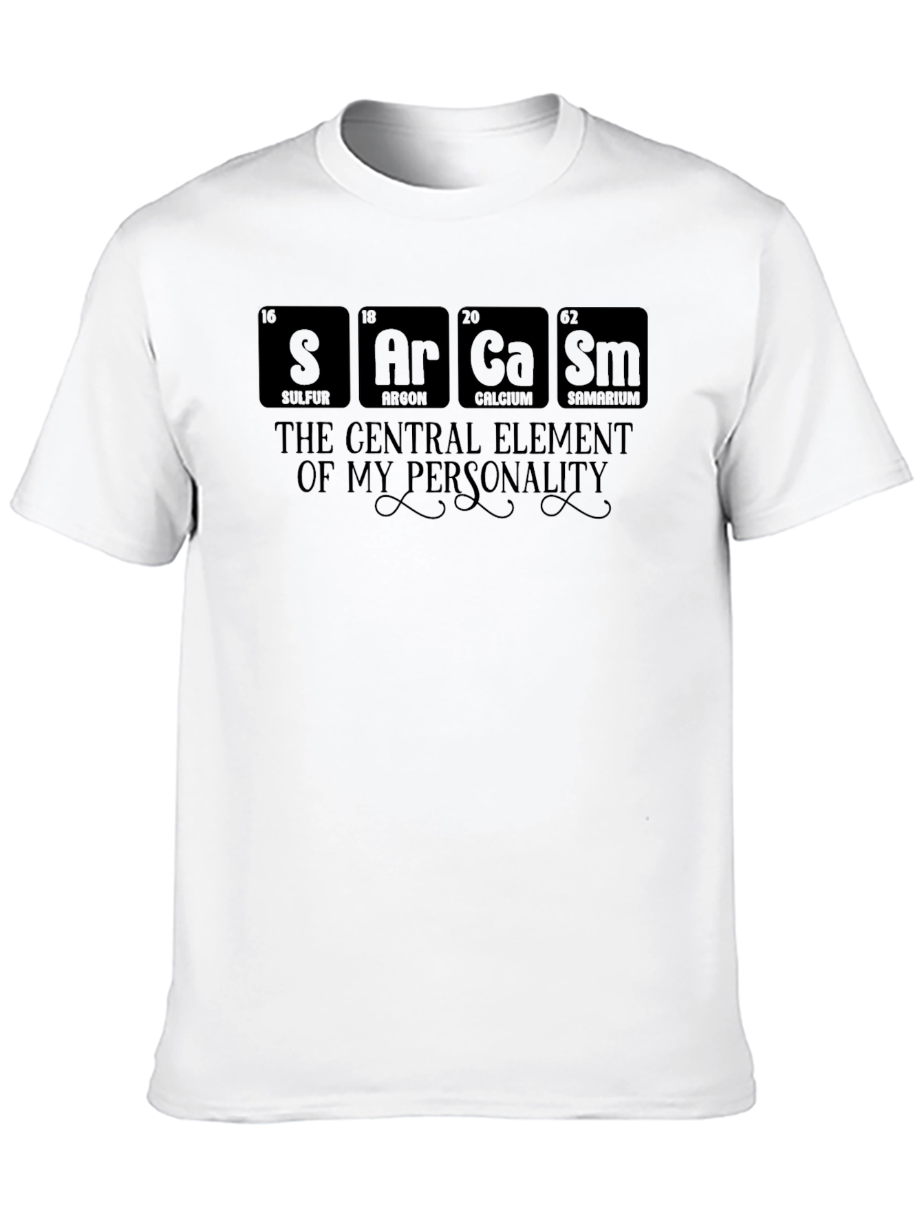 Black Sarcasm Element T-Shirt - Personality Statement view 10
