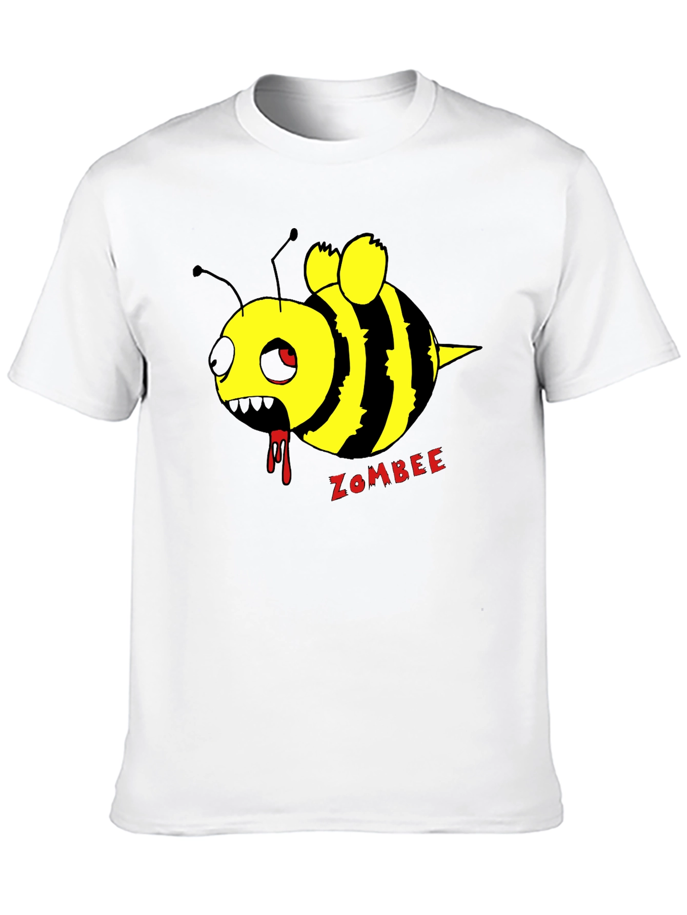 Black Zombee Graphic T-Shirt - Black Cotton Tee view 10