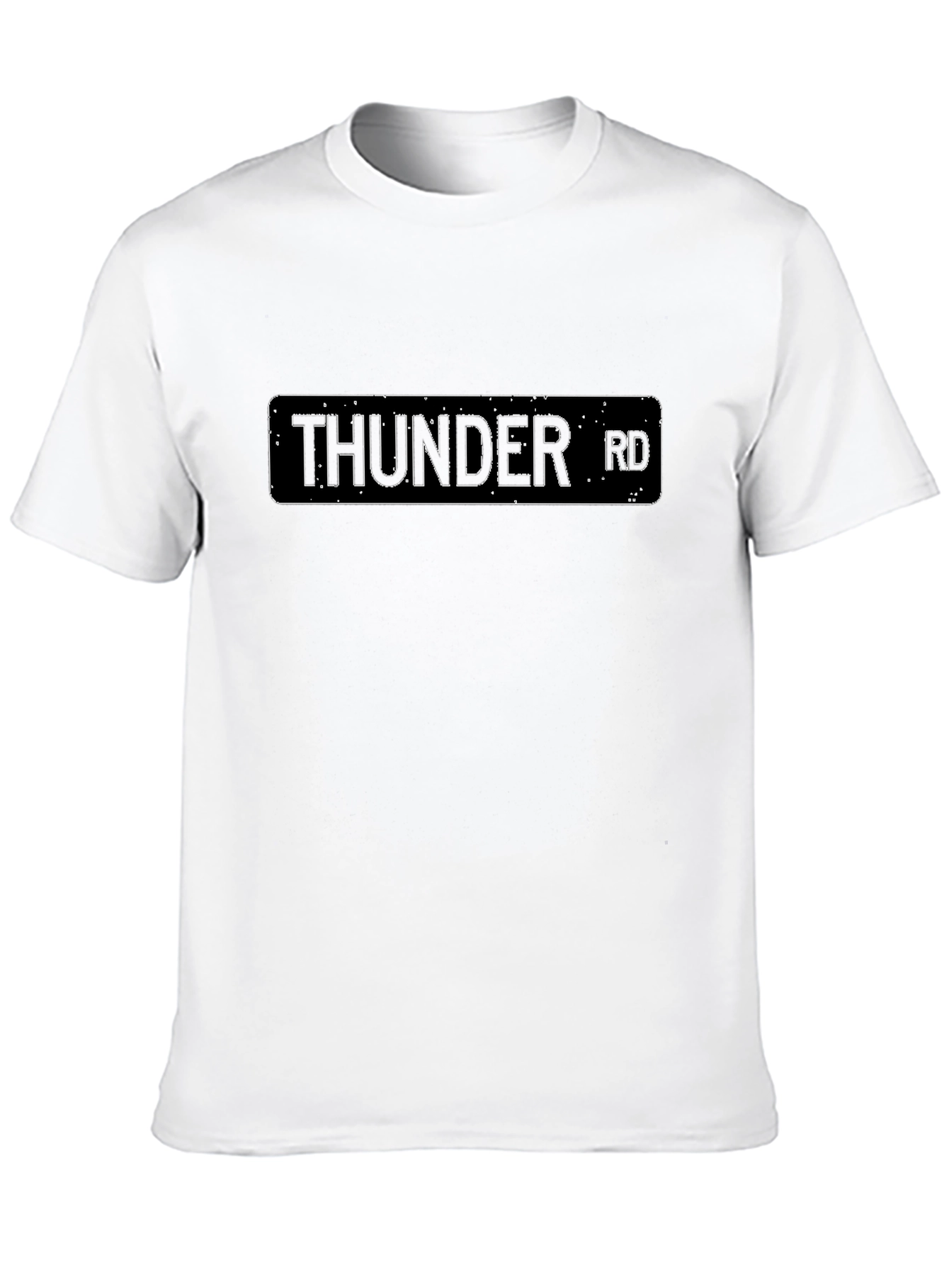 Black Thunder Road Tee - Classic Black Graphic T-Shirt view 10