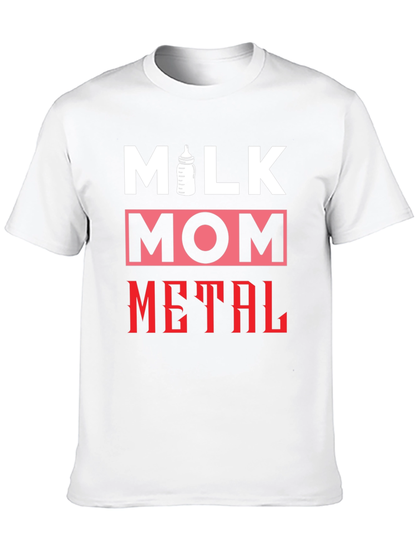 Black Milk Mom Metal T-Shirt - Funny Graphic Tee view 10