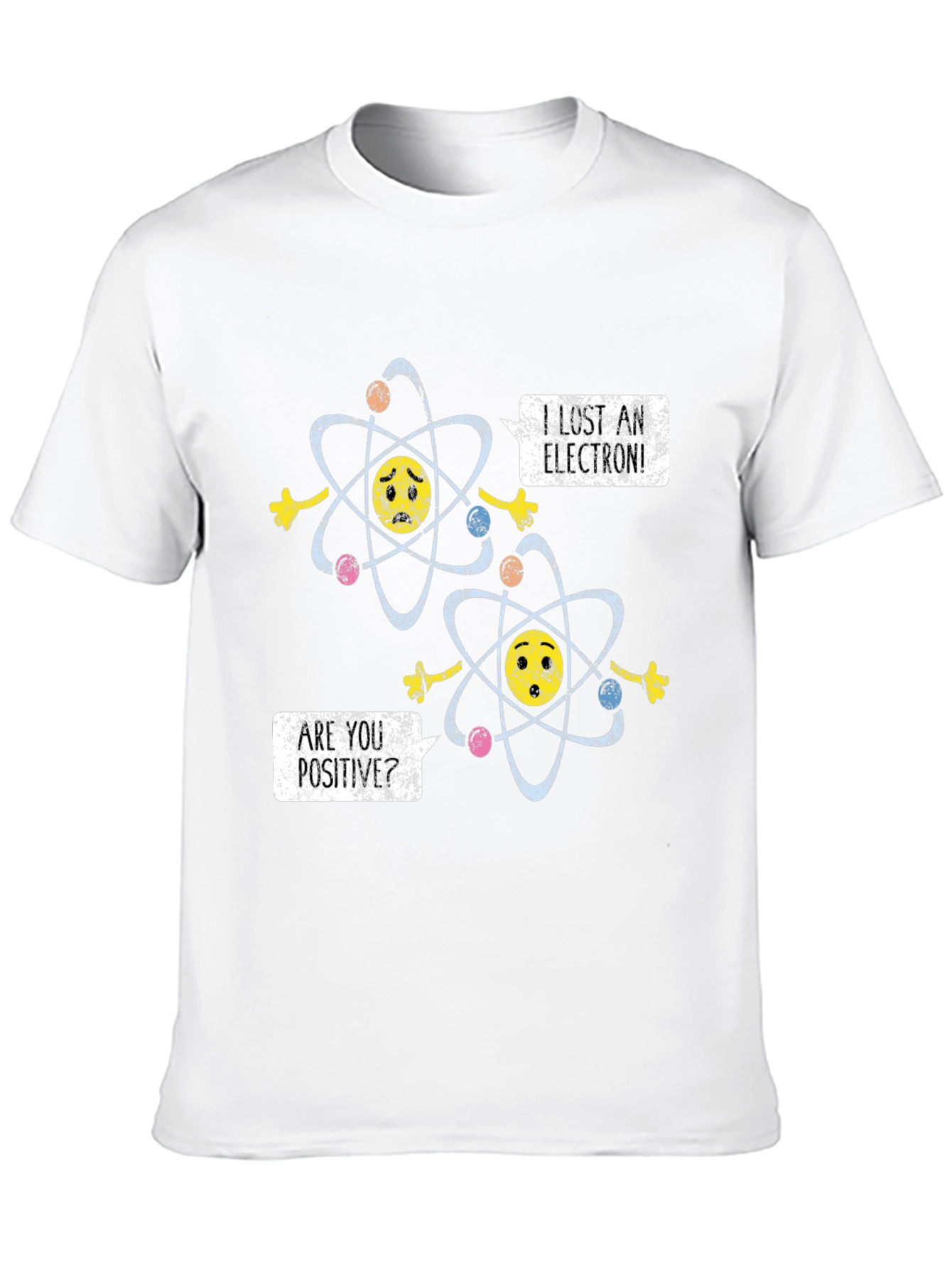 Black Lost Electron Humor T-Shirt view 10