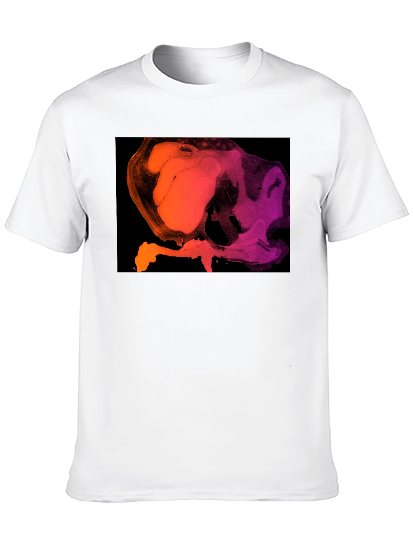 Black Abstract Gradient T-Shirt - Modern Art Tee view 10