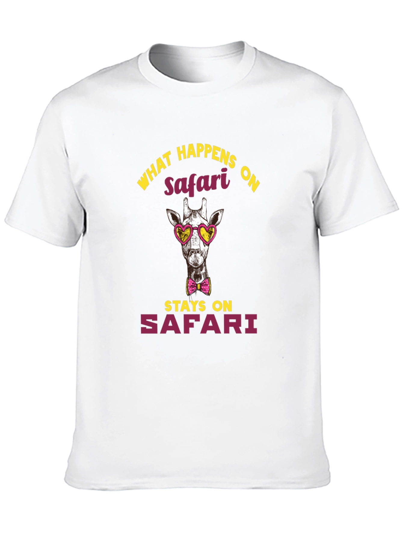 Black Safari Giraffe Graphic Tee view 10