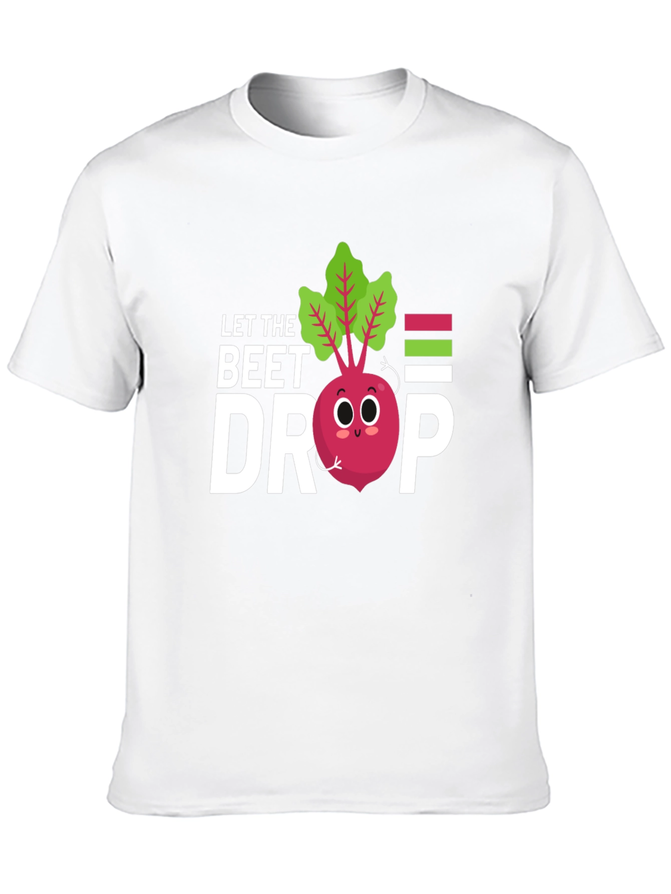 Black Let the Beet Drop Graphic Tee - Cute Vegetable Pun T-Shirt view 10