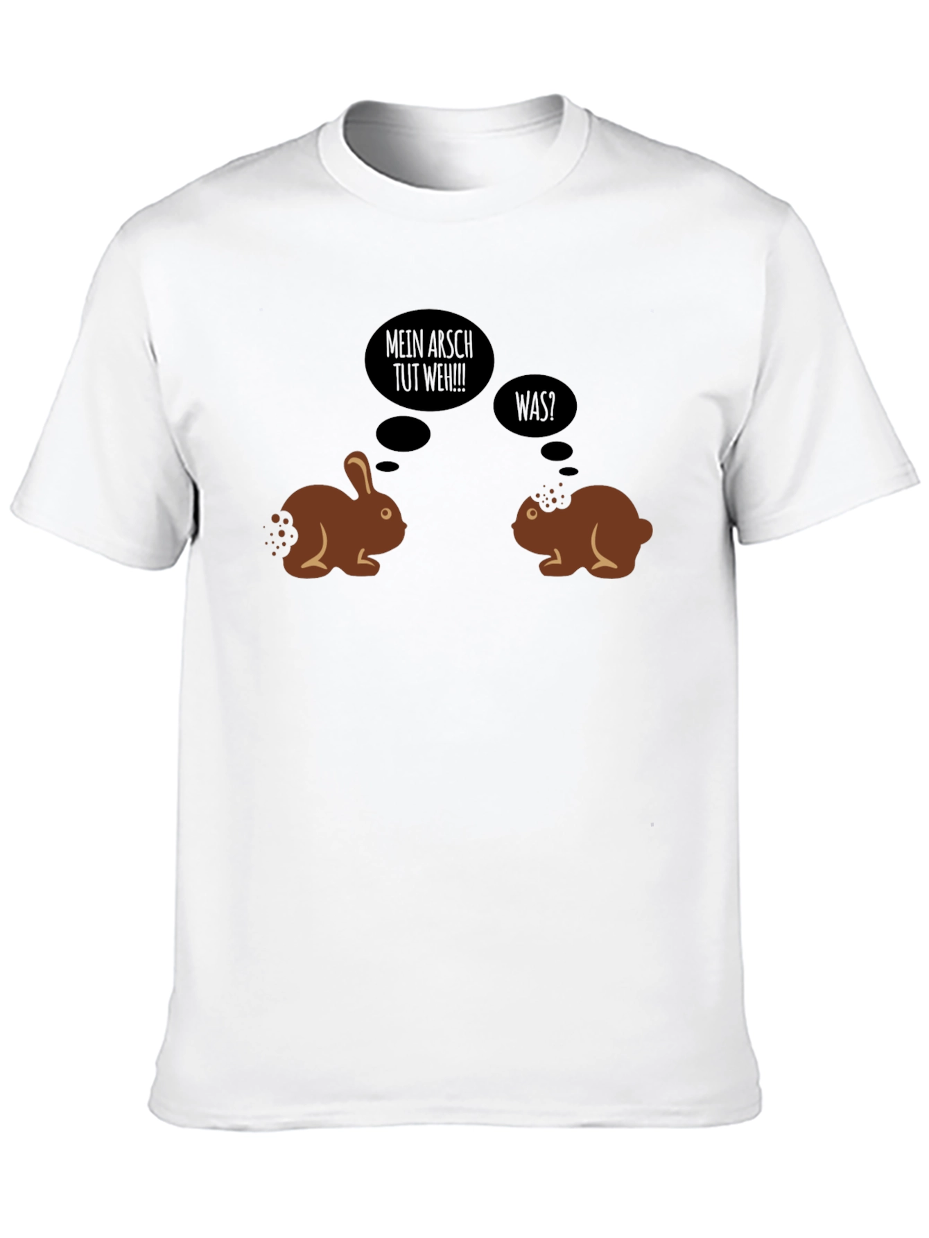 Black Humorous Easter Bunny T-Shirt view 10