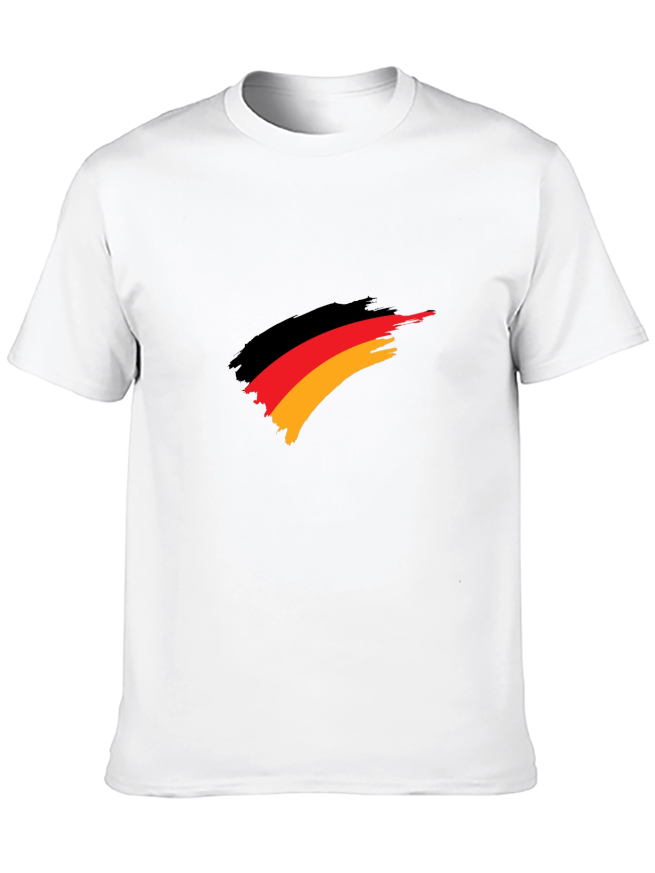 Black Germany Flag Brush Stroke T-Shirt view 10
