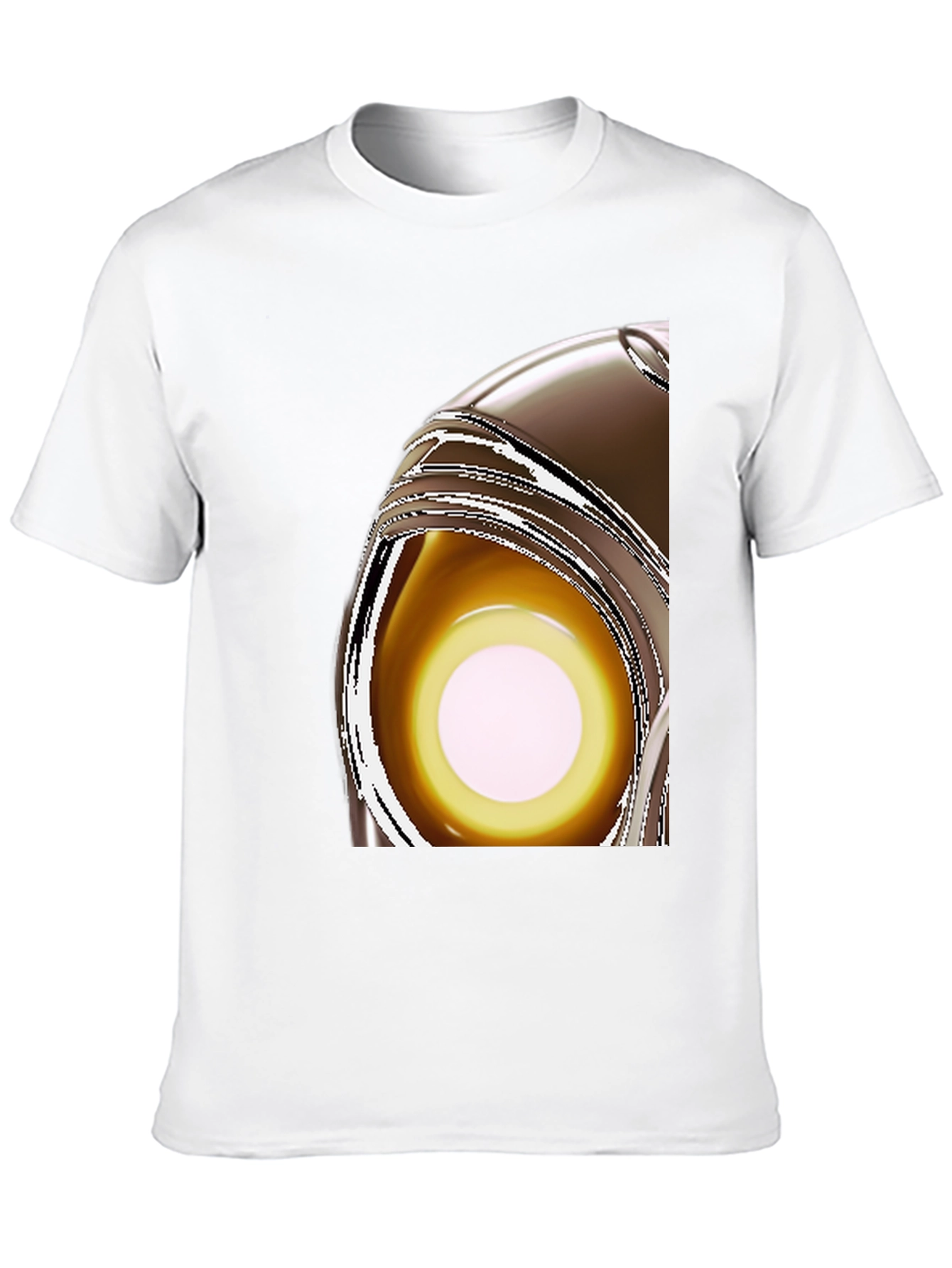 Black Abstract Eye T-Shirt - Modern Graphic Tee view 10
