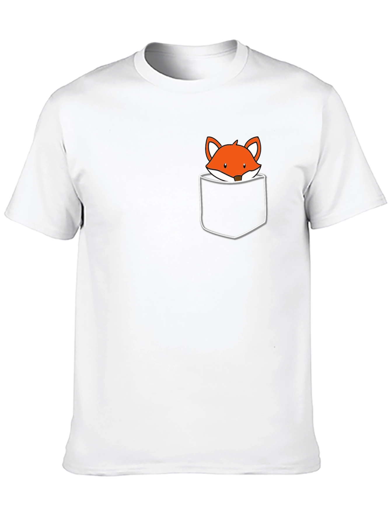 Black Fox Pocket T-Shirt - Cute & Casual Style view 10