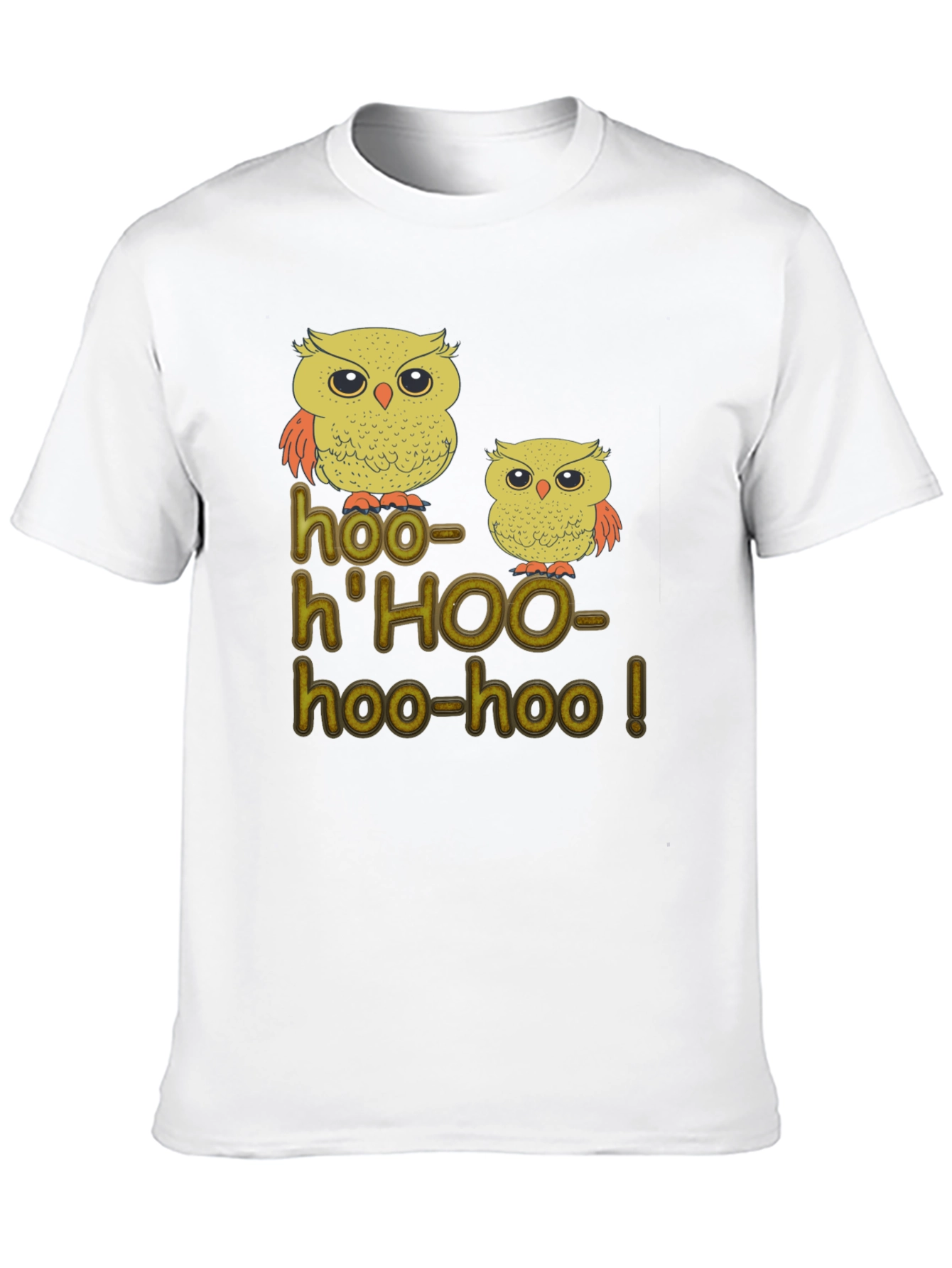 Black Owl Hoo-Hoo! Black Graphic T-Shirt view 10