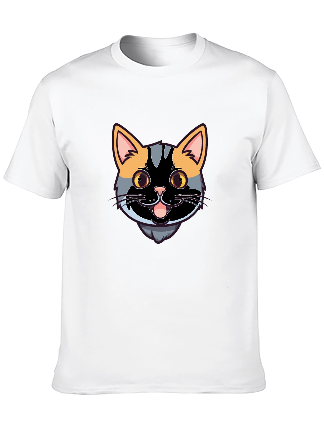 Black Cool Cat Graphic Tee - Black Casual Shirt view 10