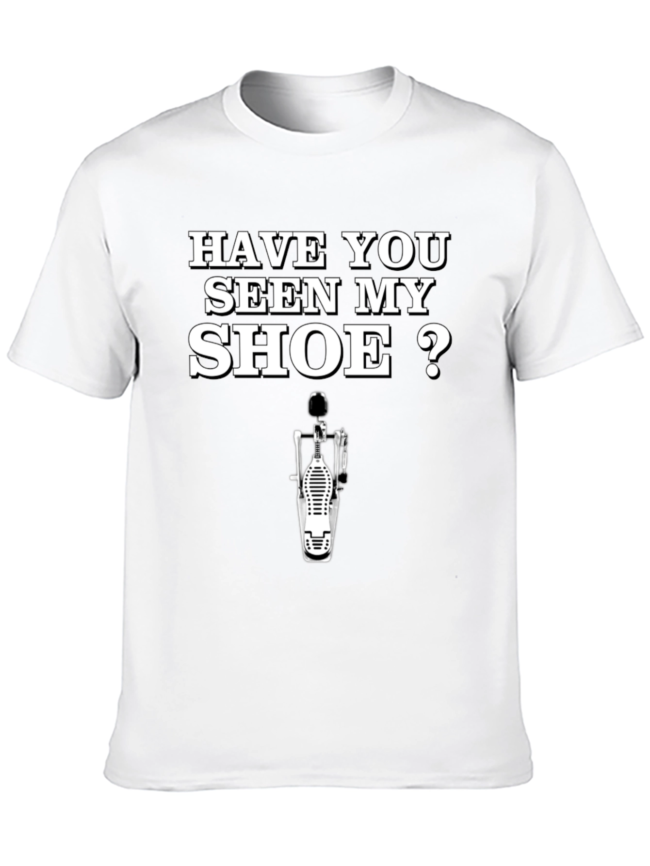 Black Funny Drummer T-Shirt - Have You Seen My Shoe? view 10