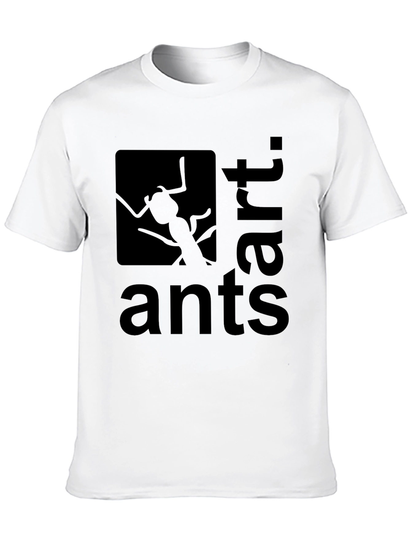 Black Art Ants Black Graphic Tee view 10