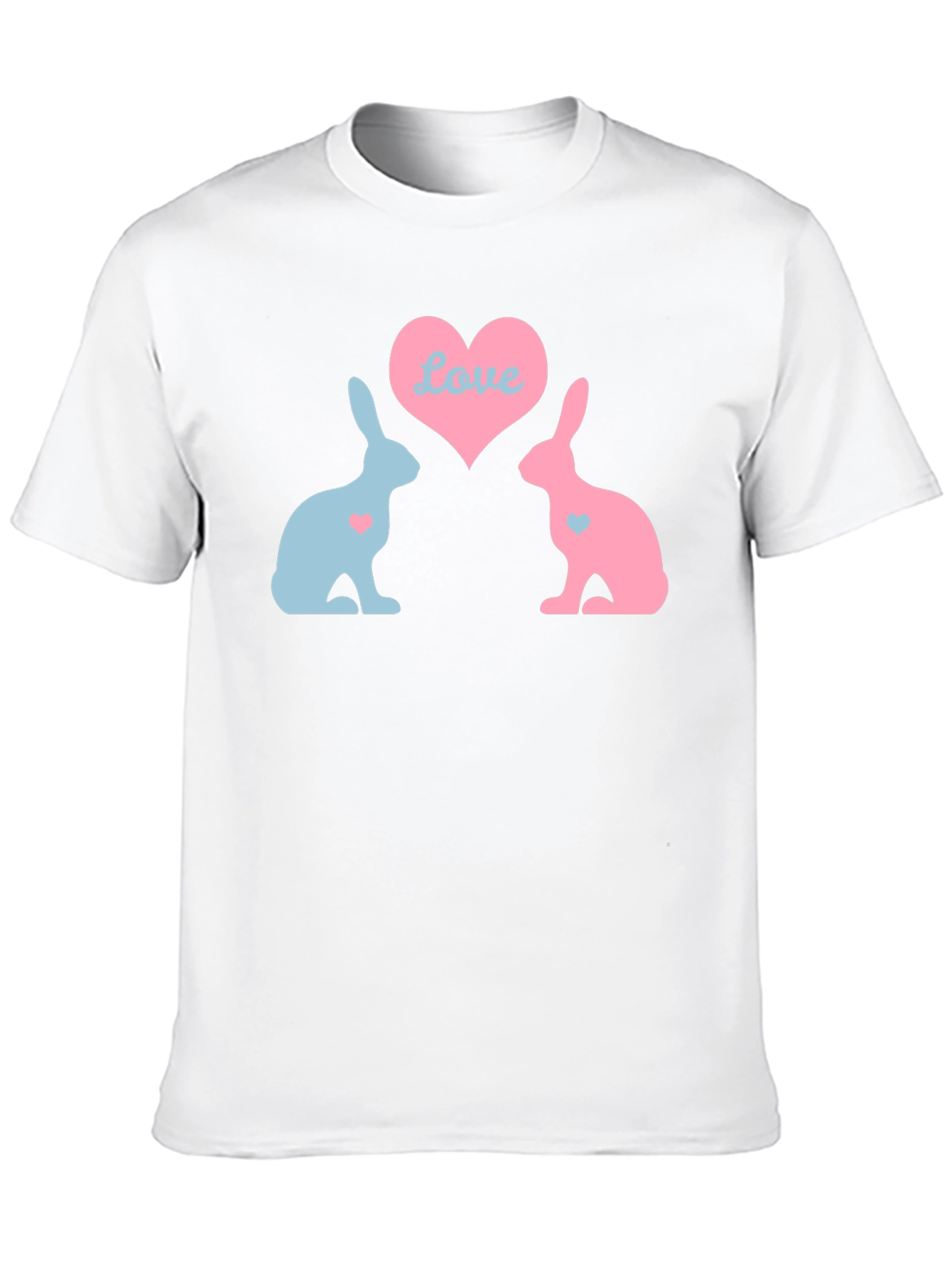 Black Love Bunnies Black T-Shirt view 10