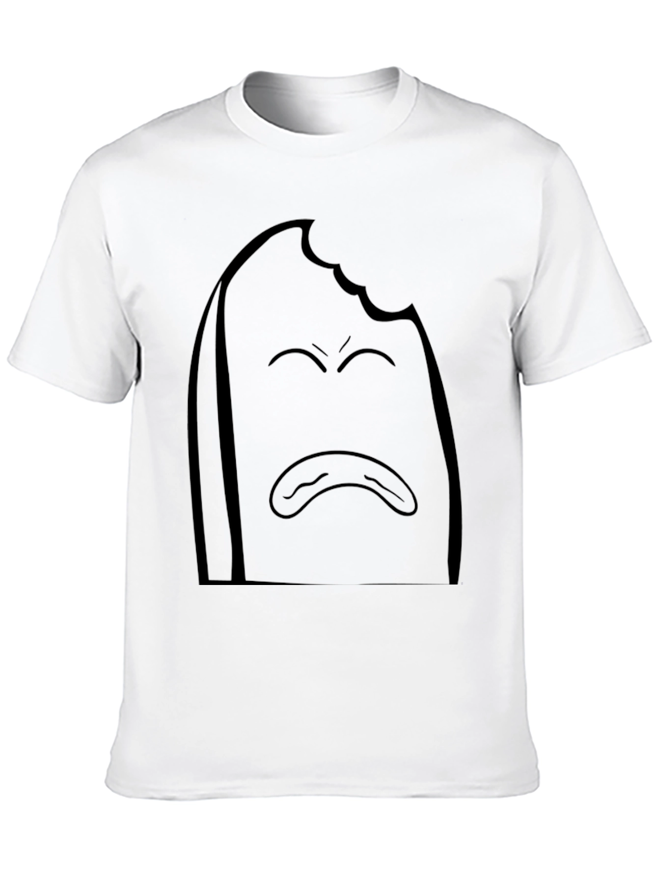 Black Sad Toast Graphic T-Shirt - Comfort Fit view 10