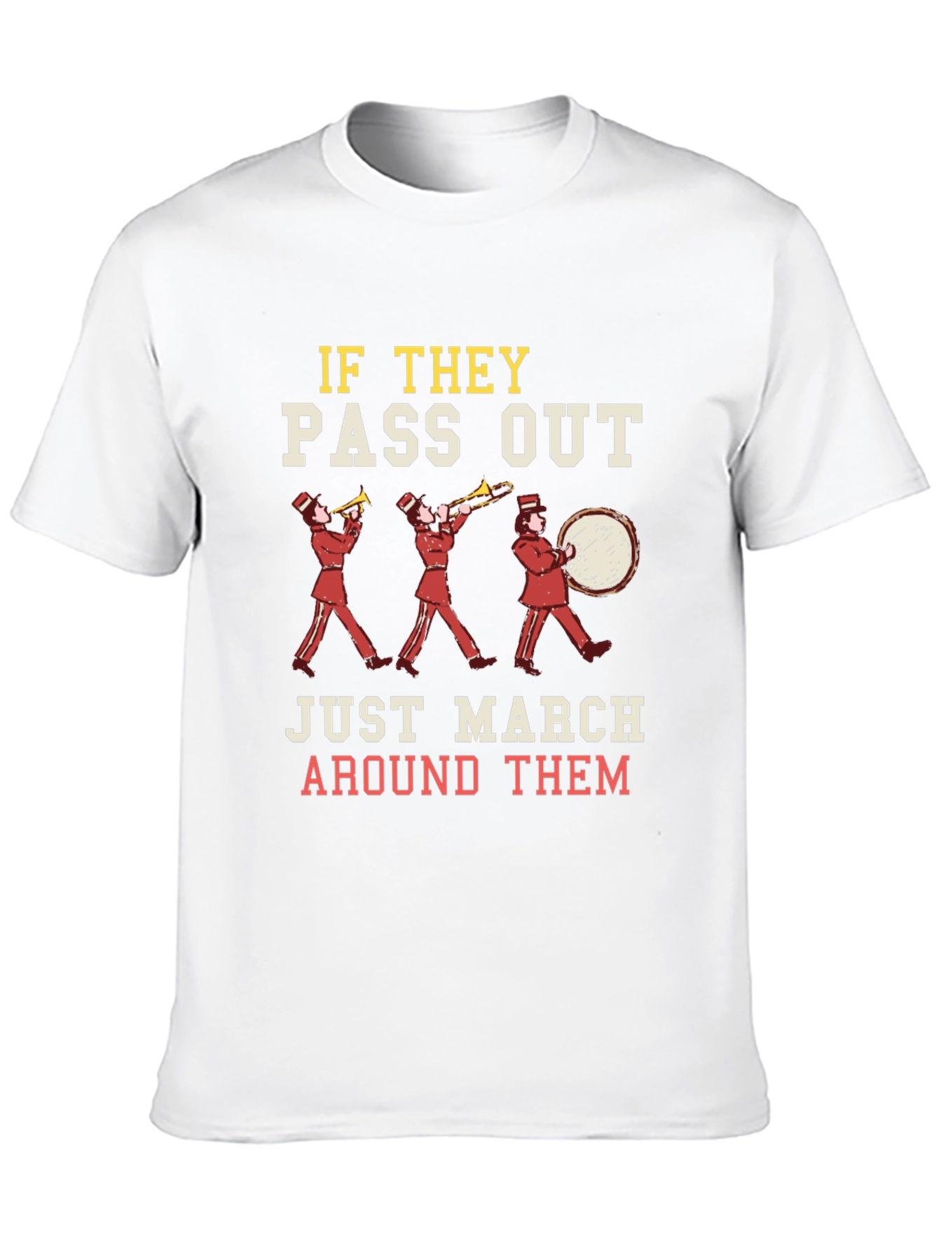 Black Marching Band Humor T-Shirt view 10
