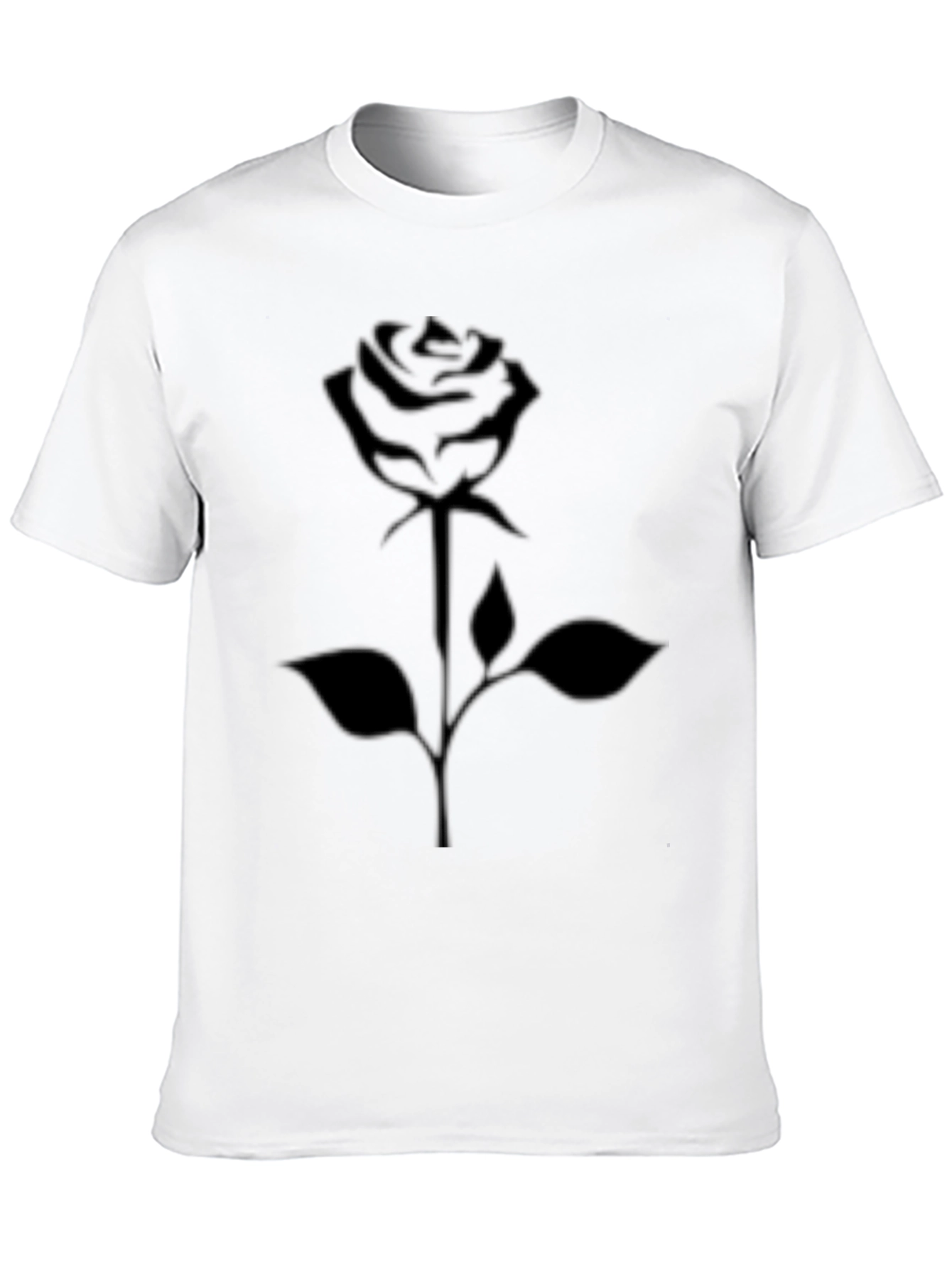 Black Black Rose Graphic Tee - Men's Casual Style view 10
